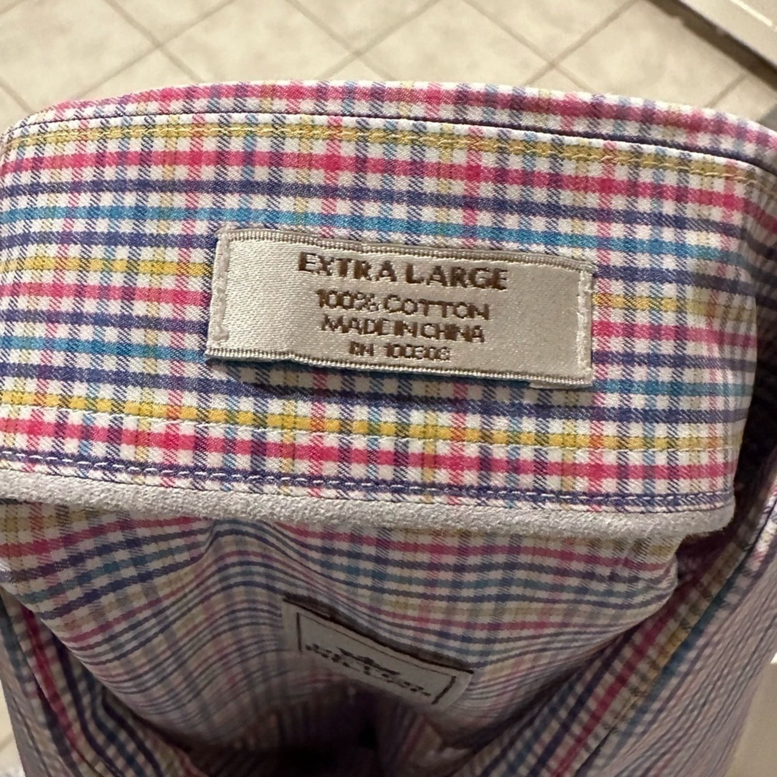 Peter Millar Peter Millar Plaid Multicolor Longsleeve ButtonUp Shirt Size US XL / EU 56 / 4 - 5 Thumbnail