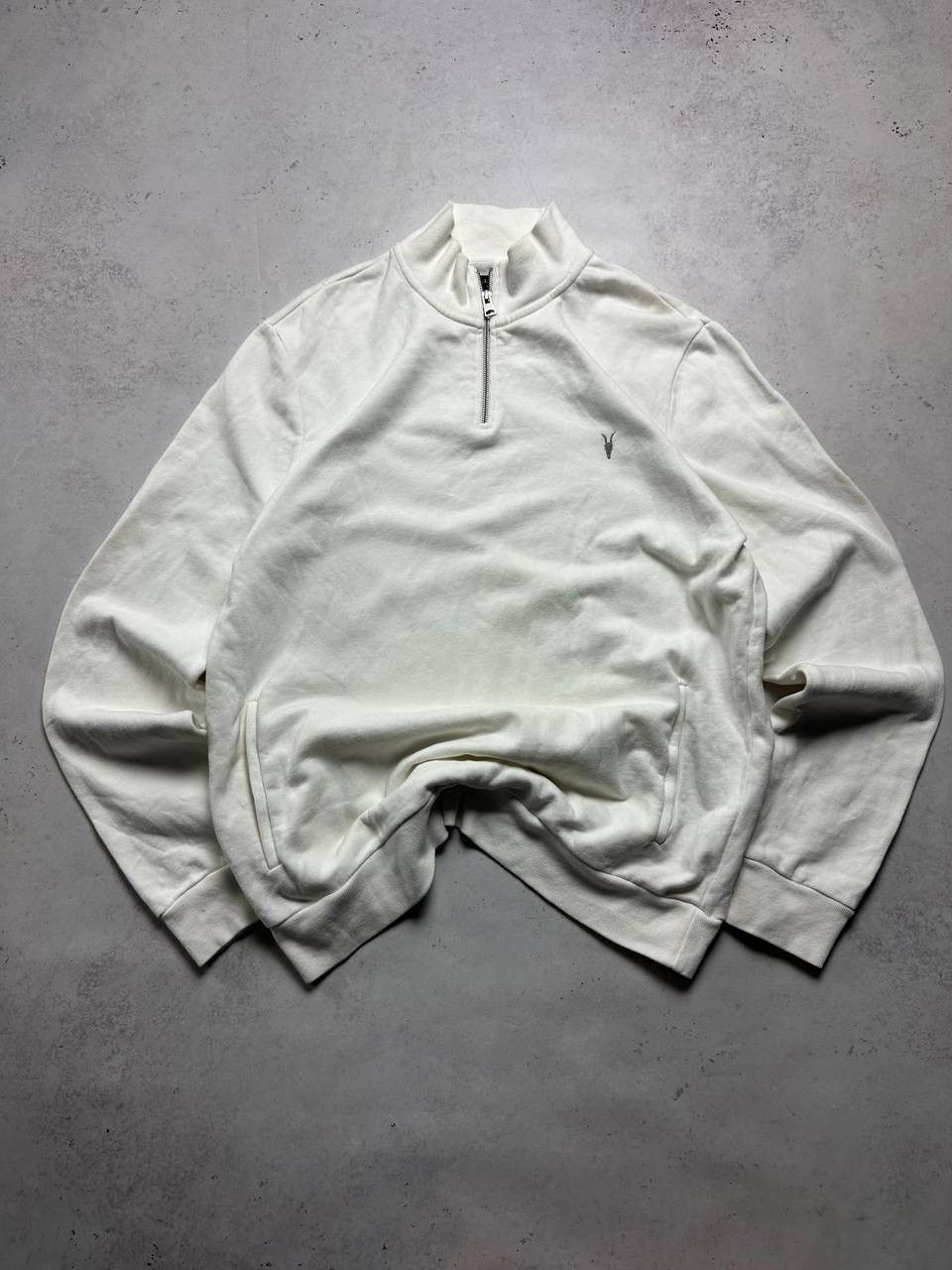 Allsaints × Vintage Vintage Allsaints Quarter Zip Sweater XL Old Money Size US XL / EU 56 / 4 - 1 Thumbnail