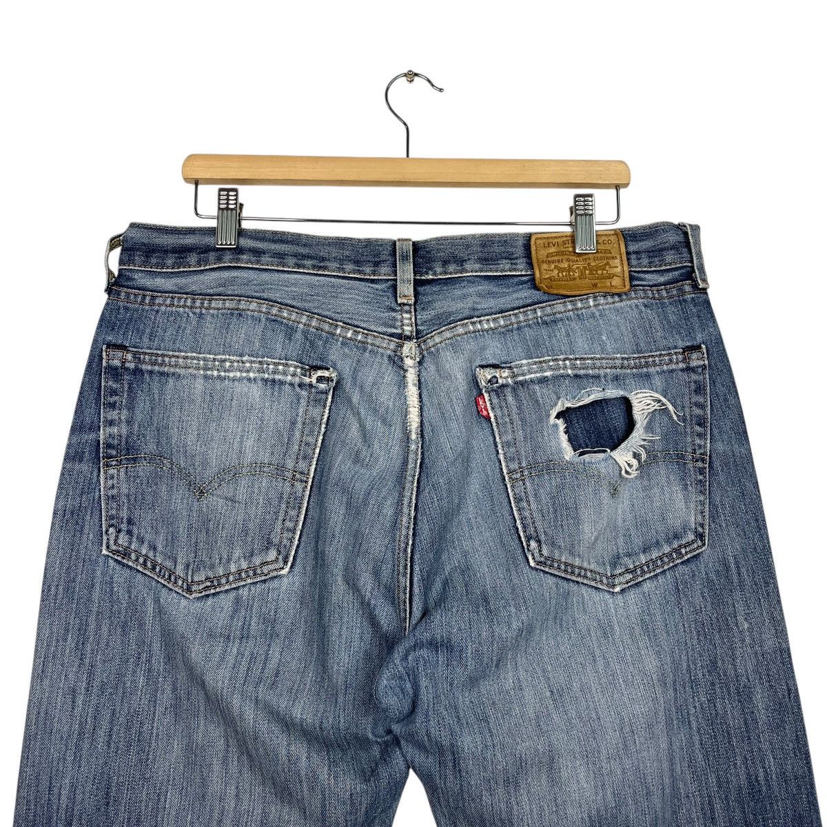 Levi's Vintage Y2k Levis Distressed Denim Jeans Size US 36 / EU 52 - 8 Thumbnail