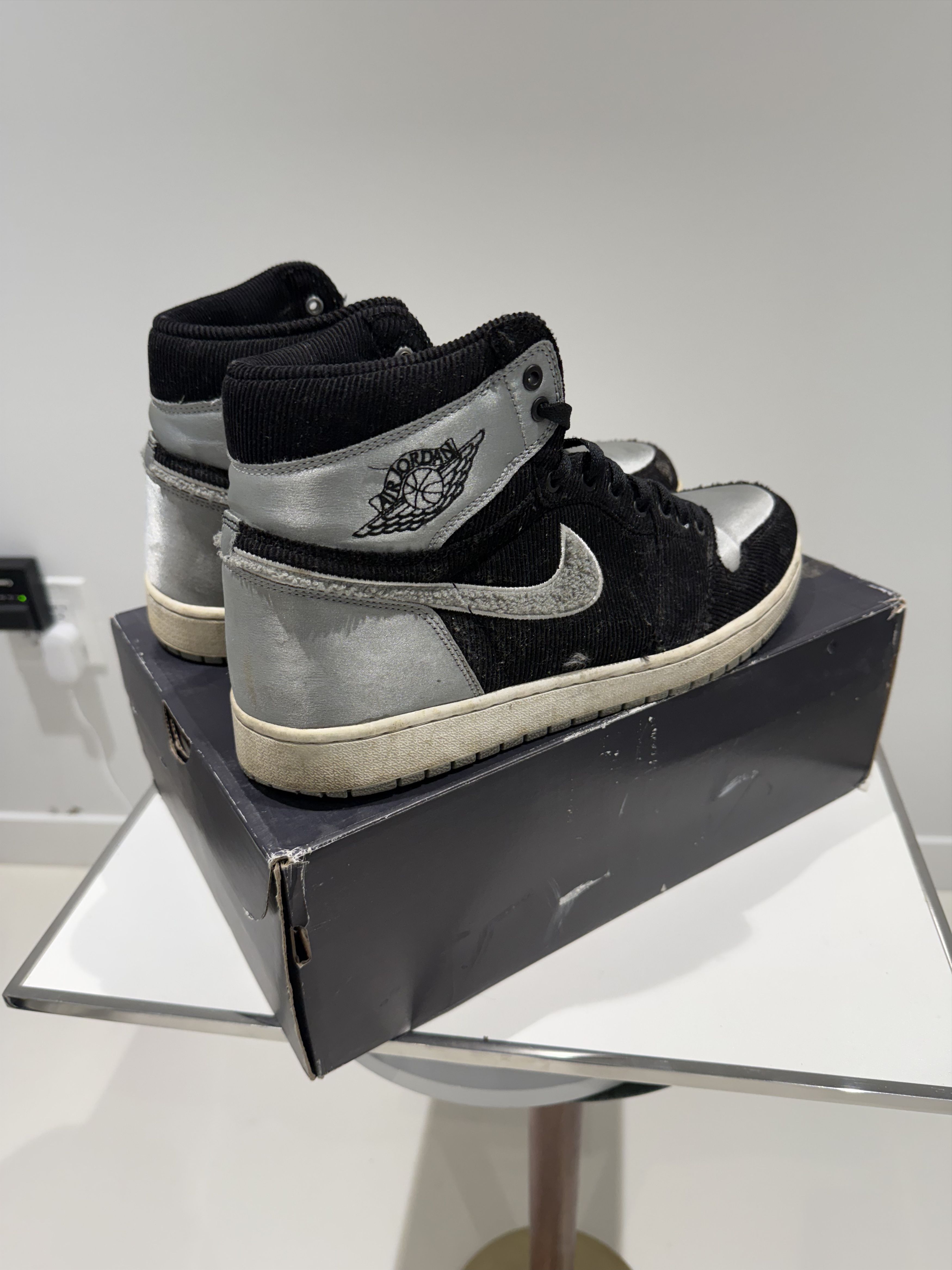 Jordan Brand Aleali May x Air Jordan 1 Retro OG High Satin Shadow Size US 14 / EU 47 - 1 Thumbnail