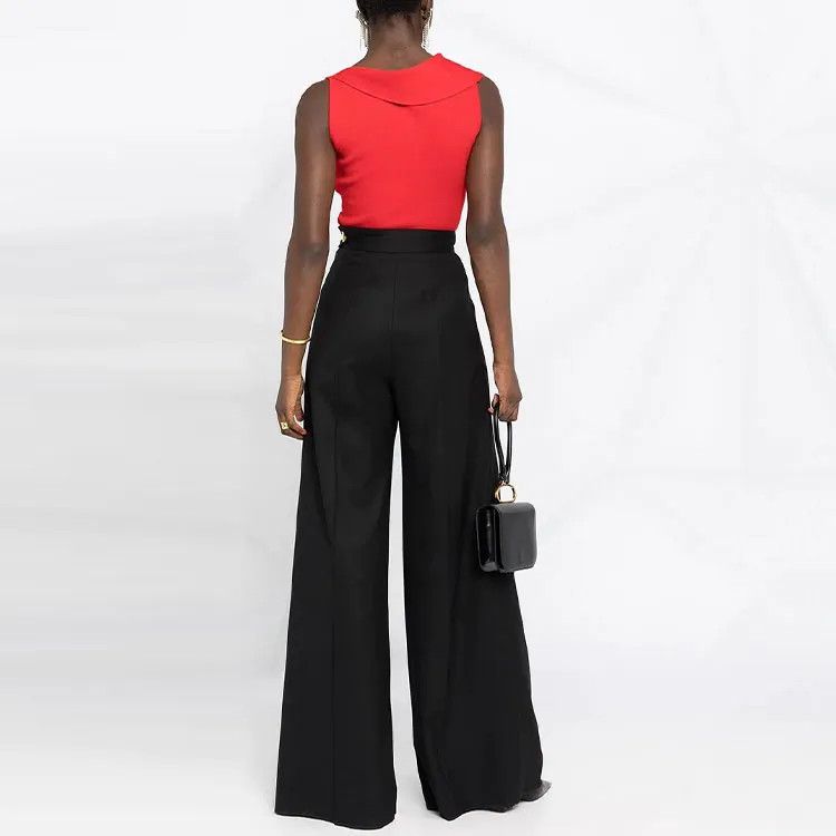 Alexander McQueen o1y0325 Evening Top in Red Size L / US 10 / IT 46 - 3 Thumbnail