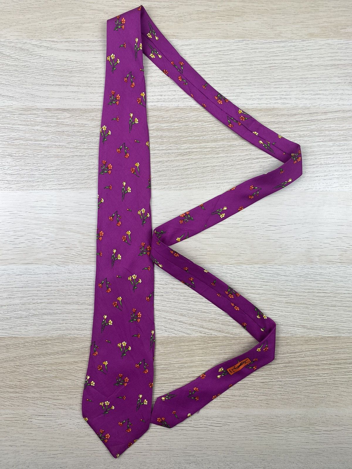 Vintage Yves Saint Laurent Silk Tie T85 Size ONE SIZE - 2 Thumbnail