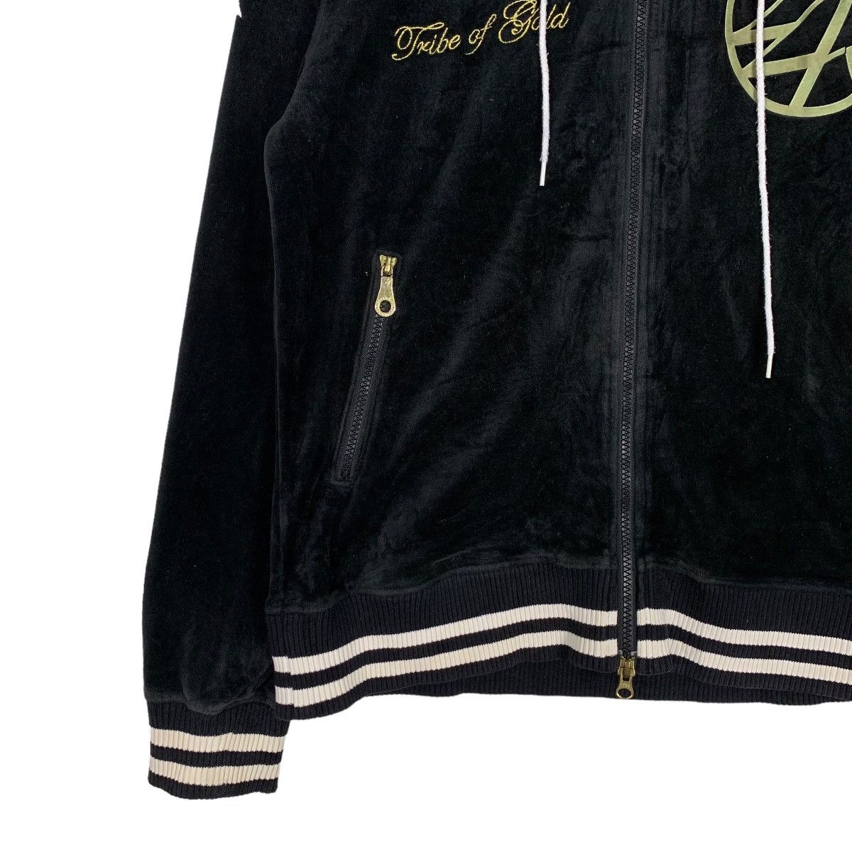 Japanese Brand 24 KARATS Tribe of Gold Velvet Zipper Hoodies #0802-C36 Size US M / EU 48-50 / 2 - 8 Thumbnail