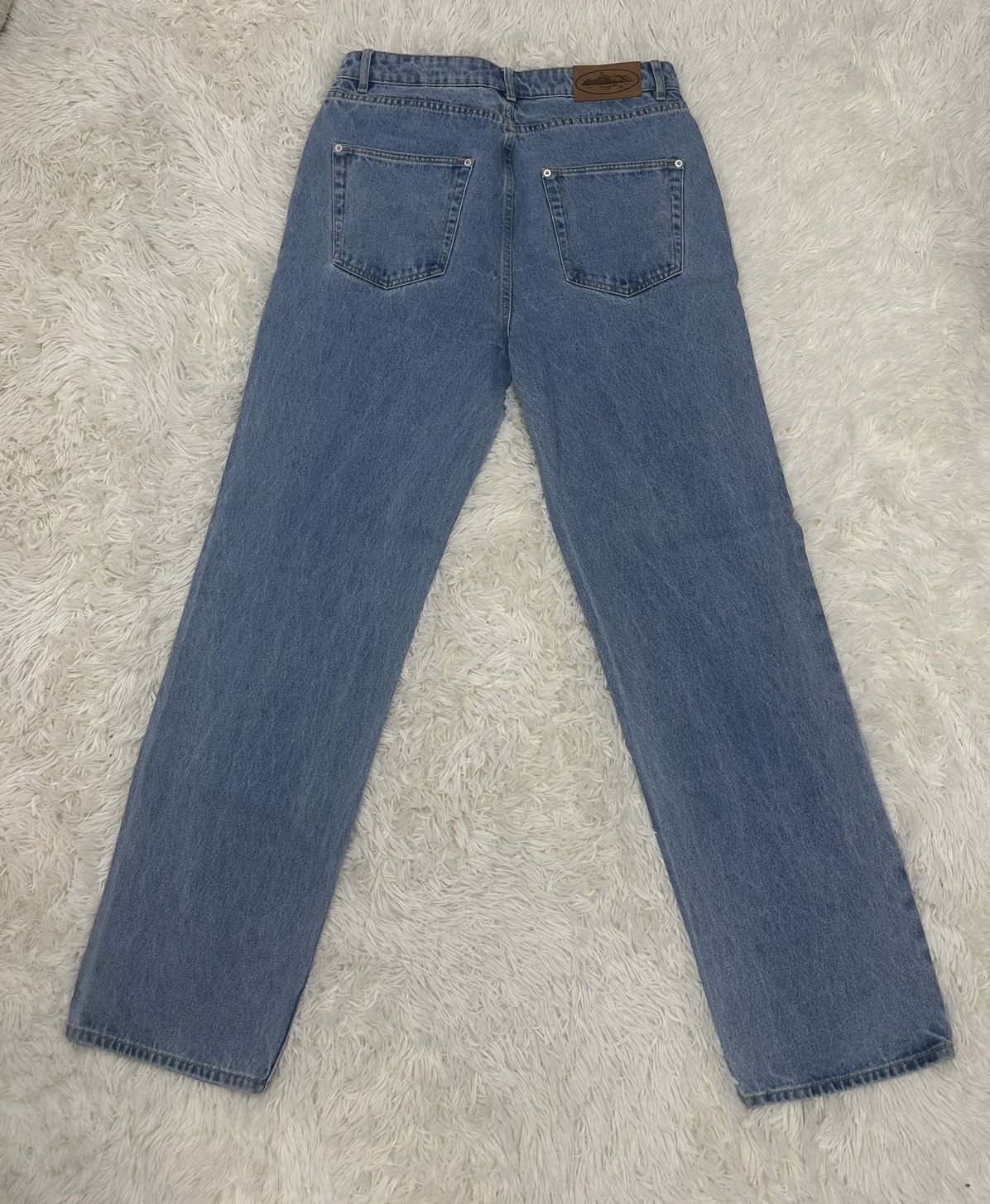 Corteiz Corteiz Alcatraz Baggy Jeans 'Washed Blue' | Grailed