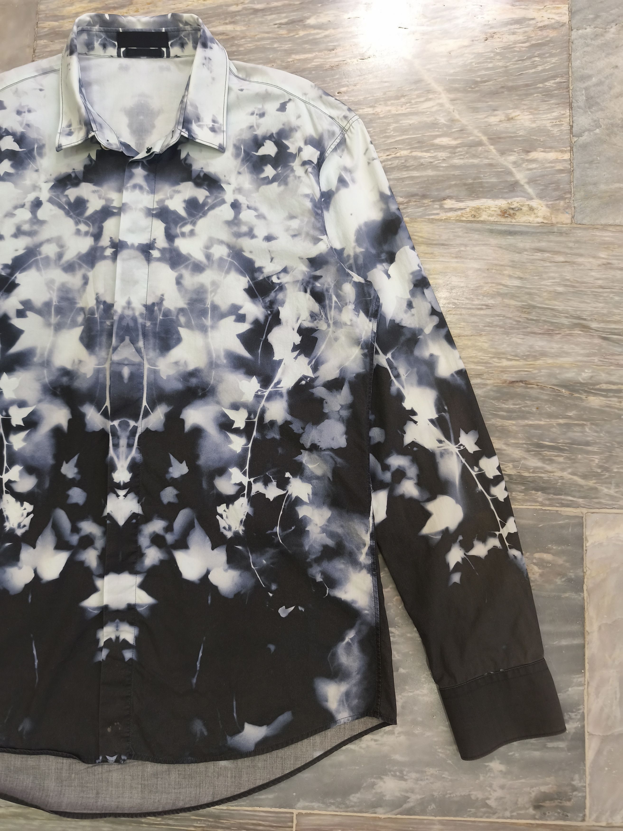 Alexander McQueen 2012 Alexander McQueen Dye Polo Longsleeve Button Up Size US M / EU 48-50 / 2 - 2 Thumbnail