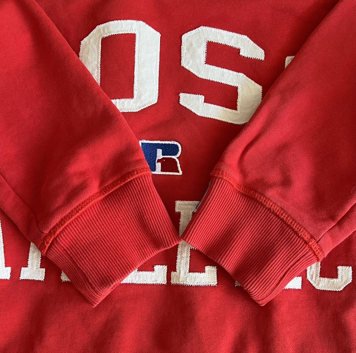 Hugo Boss × Russell Athletic Hugo Boss & Russell Athletic Red Sweatshirt Big Logo Size US S / EU 44-46 / 1 - 5 Thumbnail