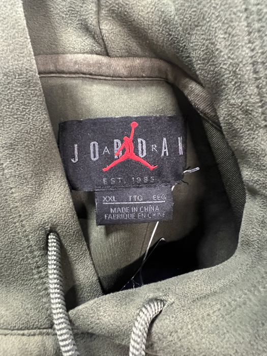 Travis Scott Travis Scott Jordan Washed Suede Hoodie | Grailed