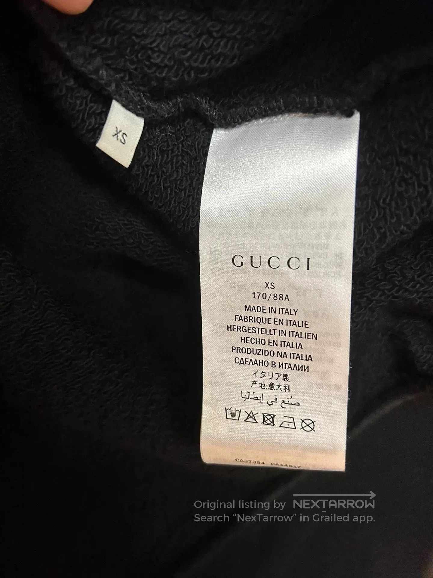Gucci Gucci Alien Black Hoodie. Size US XS / EU 42 / 0 - 3 Thumbnail