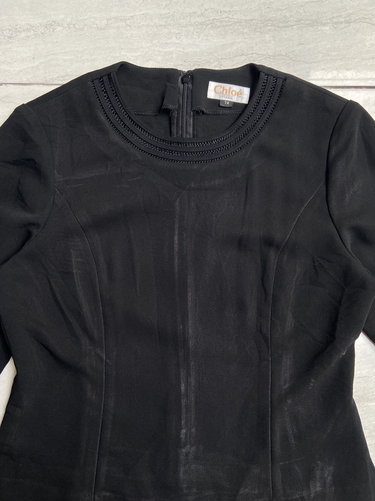 Chloe CHLOE FORMAL Black Blouse Size XS / US 0-2 / IT 36-38 - 4 Thumbnail