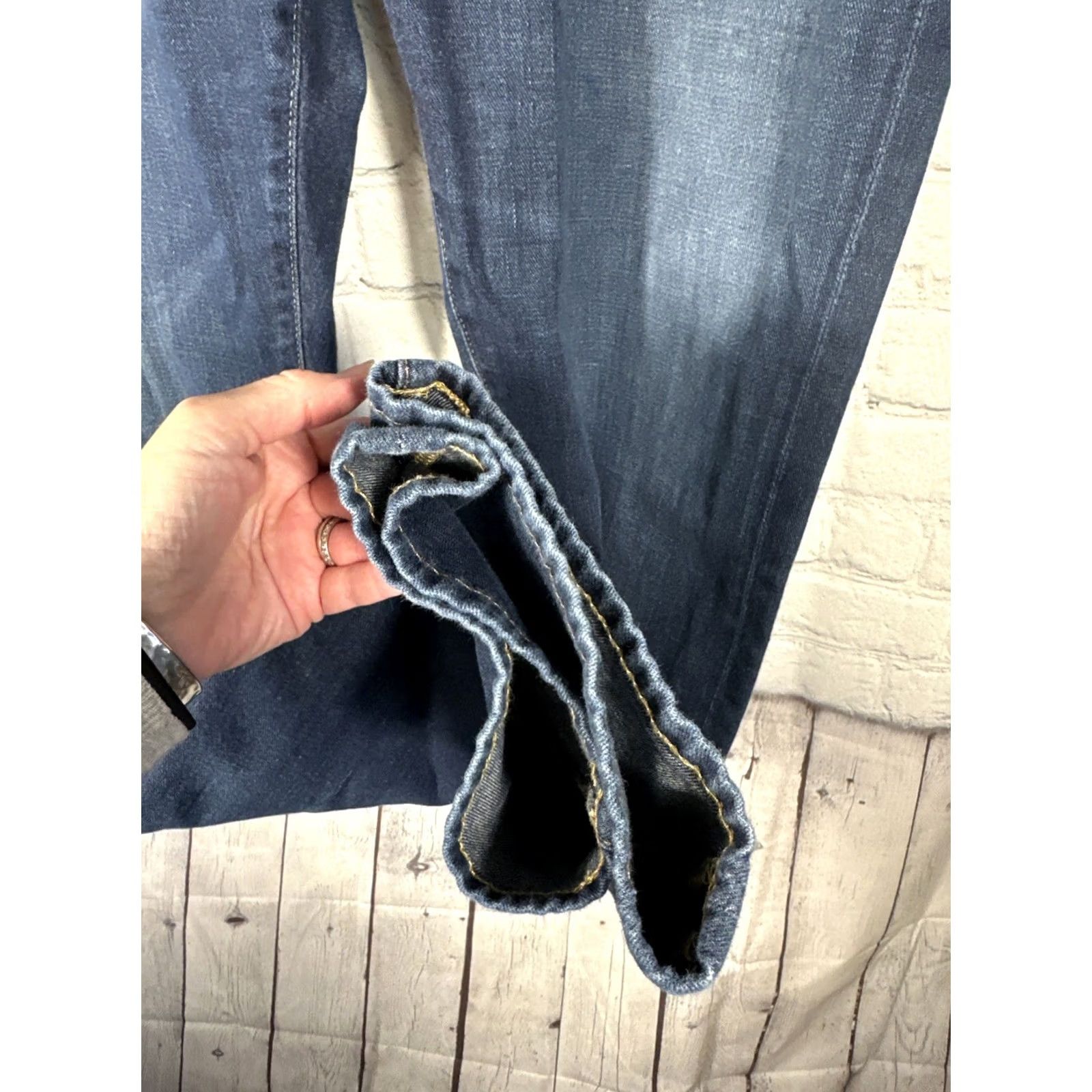 Denime AG Denim 360 The Everett Slim Straight Jeans 38x32 Mens Blue Size US 38 / EU 54 - 4 Thumbnail