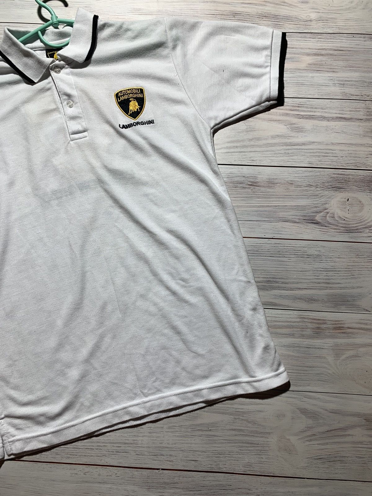Lamborghini Polo Lamborghini white racing t shirt Size US M / EU 48-50 / 2 - 2 Thumbnail
