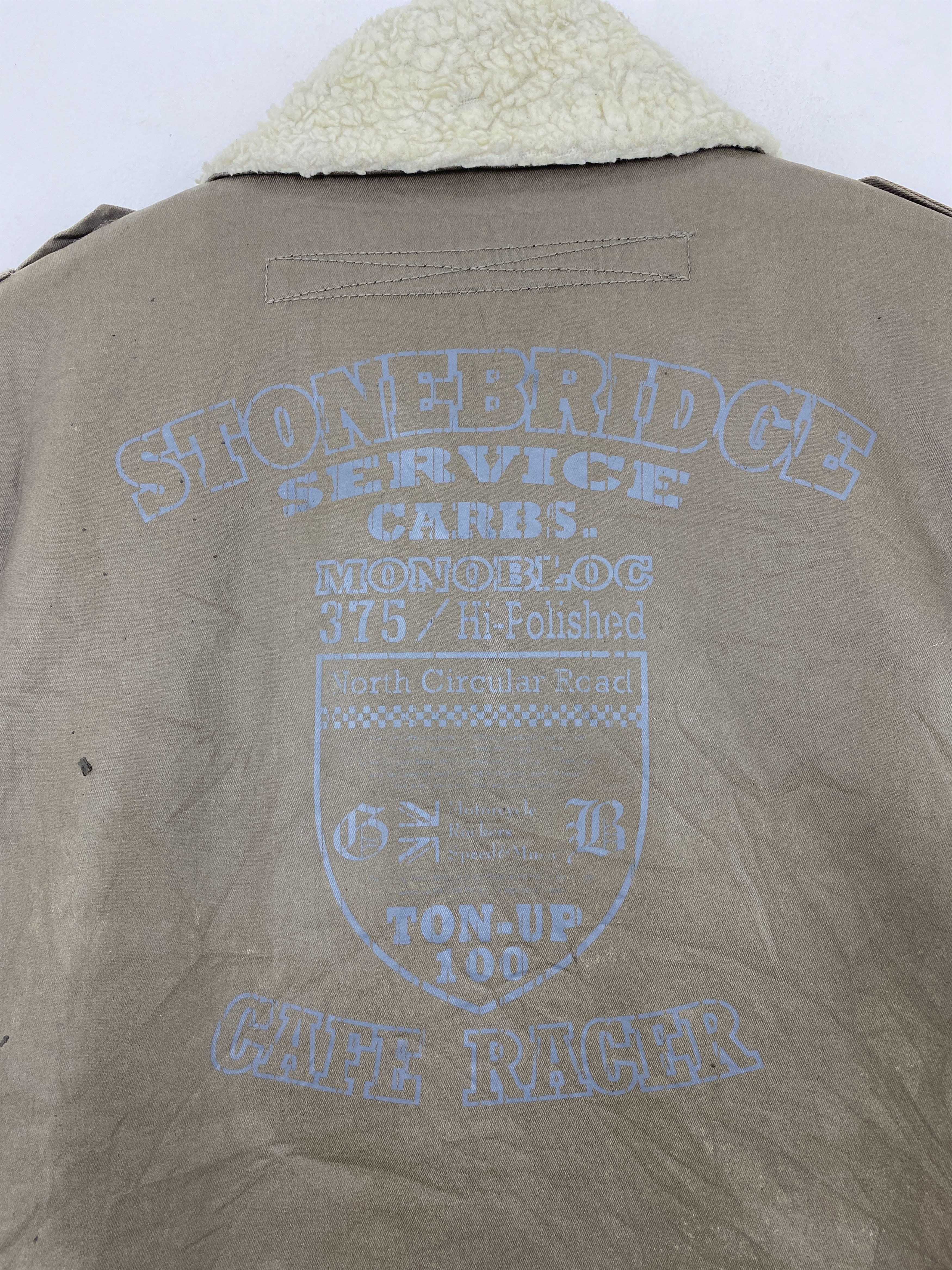 Japanese Brand Vintage Ace Cafe London Bomber Sherpa Jacket J1815 Size US M / EU 48-50 / 2 - 14 Thumbnail