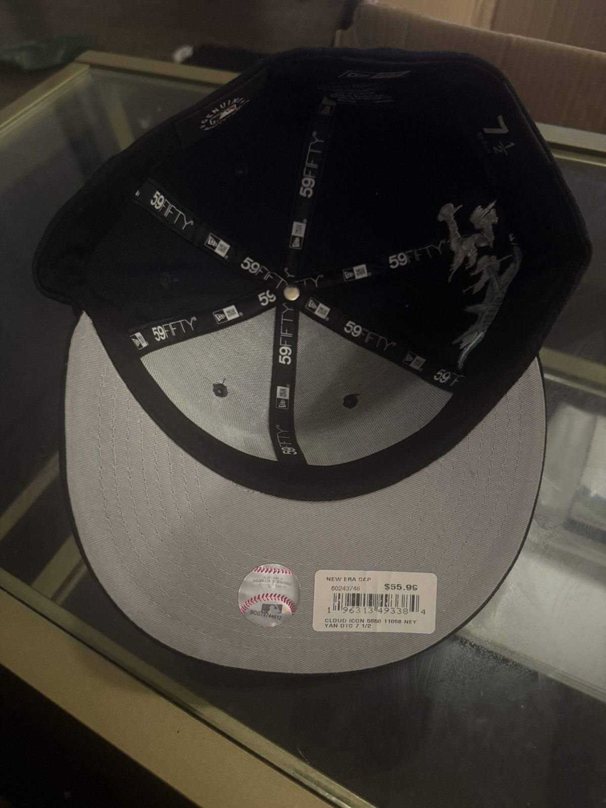 New Era × New York Yankees New Era New York Yankees Liberty Cloud Navy Grey Brim 7 1/2 Size ONE SIZE - 3 Thumbnail