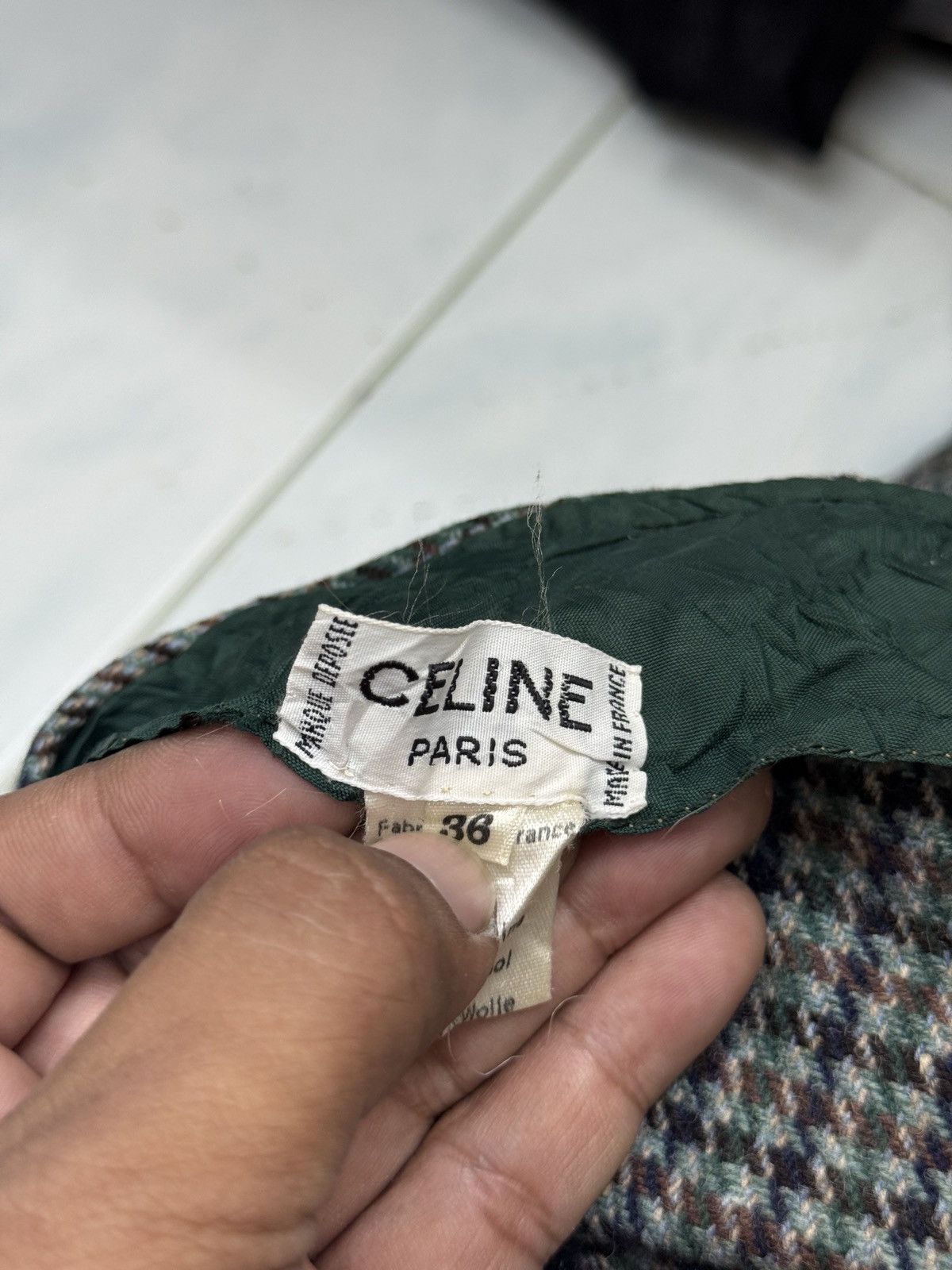 Celine 🔥🔥🔥ARCHIVE VINTAGE CELINE WOOL PANTS Size 24" / US 00 / IT 34 - 8 Thumbnail