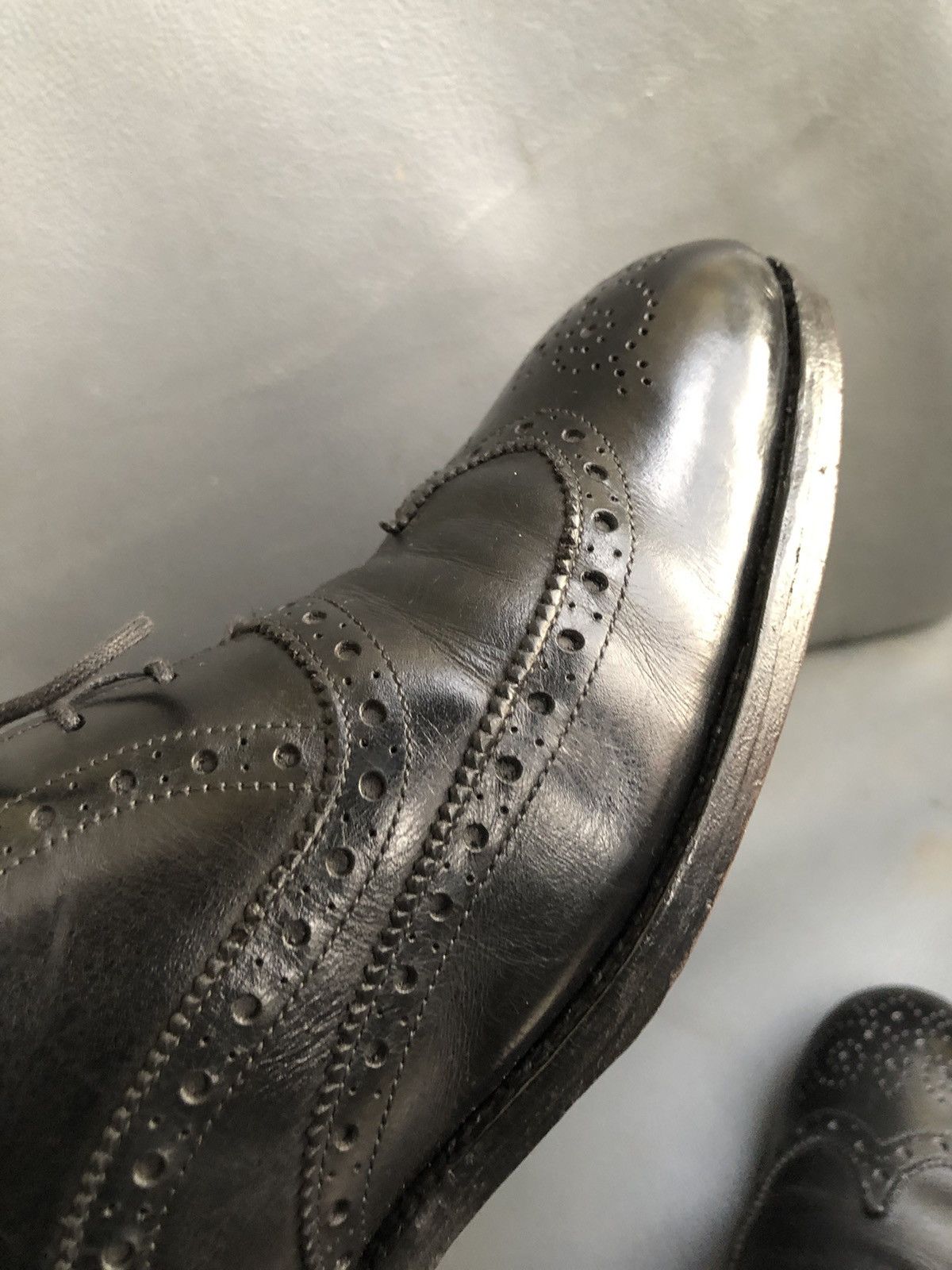 Edward Green Edward Green Black Leather Men's Dress shoes size 8.5 E |  Grailed