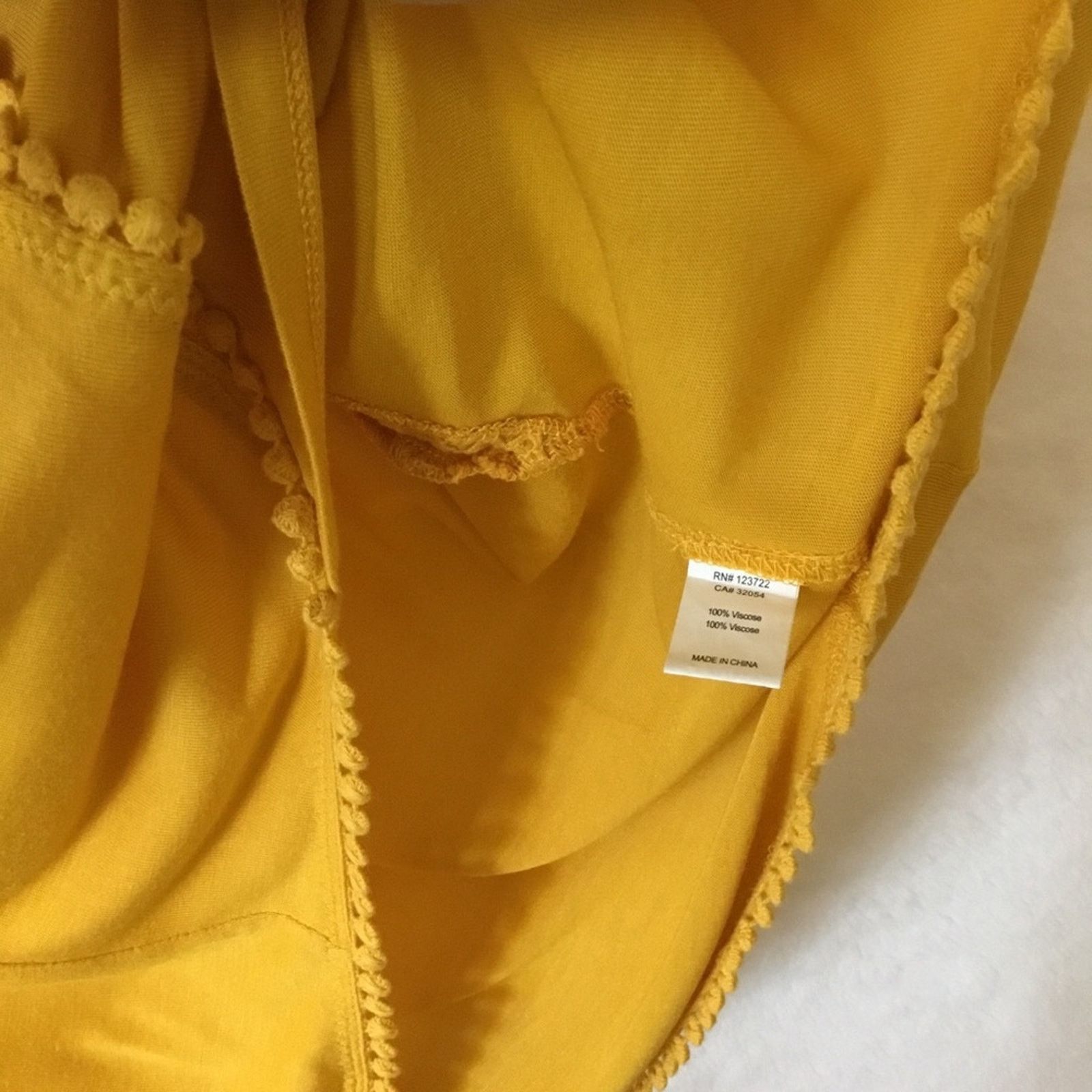 Other Anthropologie One September Yellow Embroidered Shirt Size S / US 4 / IT 40 - 6 Thumbnail