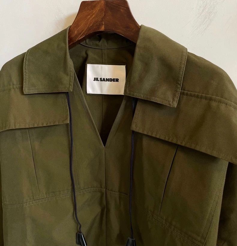 Jil Sander Jil Sander size 32 Army green shirt Size 4XL / US 24-26 - 2 Thumbnail