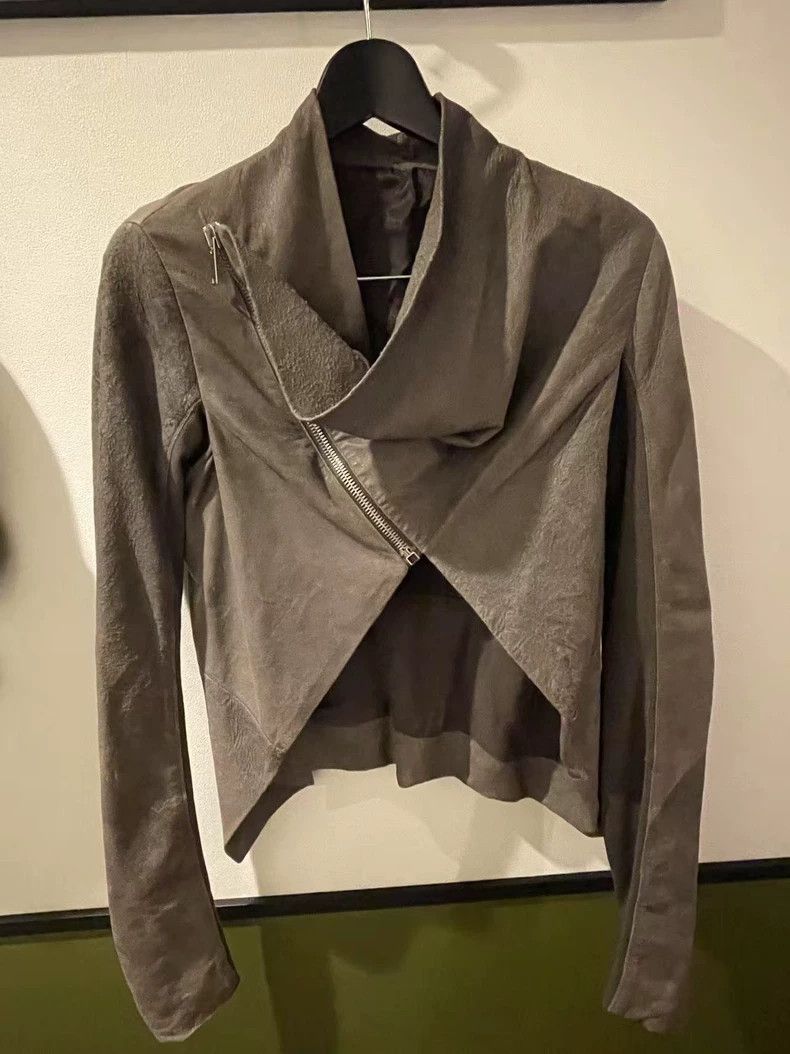 Rick Owens rick owens size 8 Lambskin cropped jacket Size US M / EU 48-50 / 2 - 1 Thumbnail