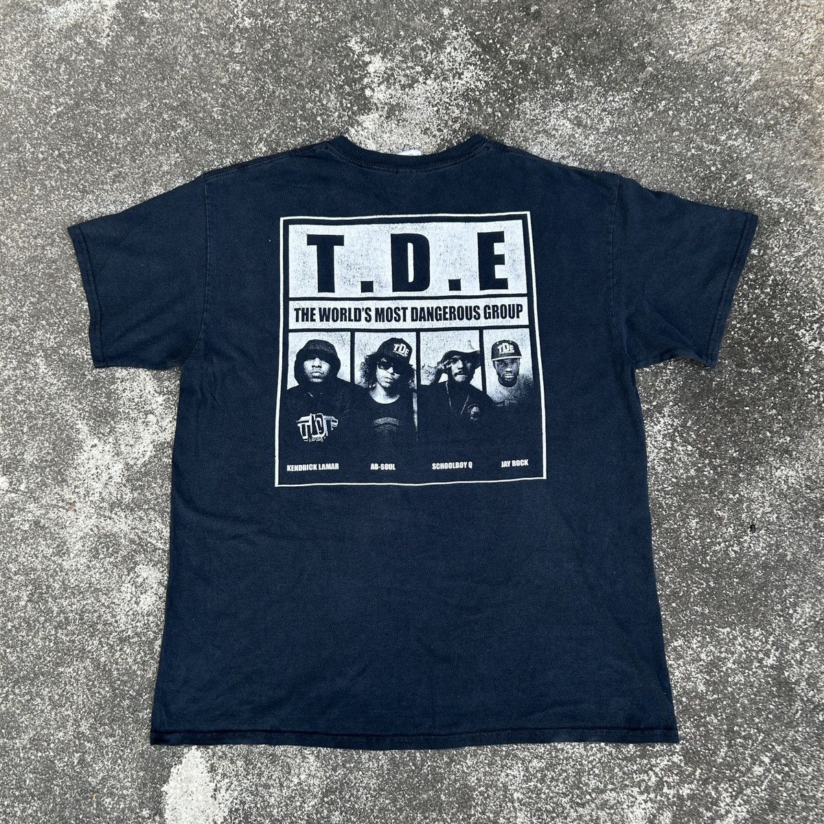 Rap Tees Vintage T.D.E. Top Dawg Entertainment Rap Hip Hop Size US M / EU 48-50 / 2 - 1 Thumbnail