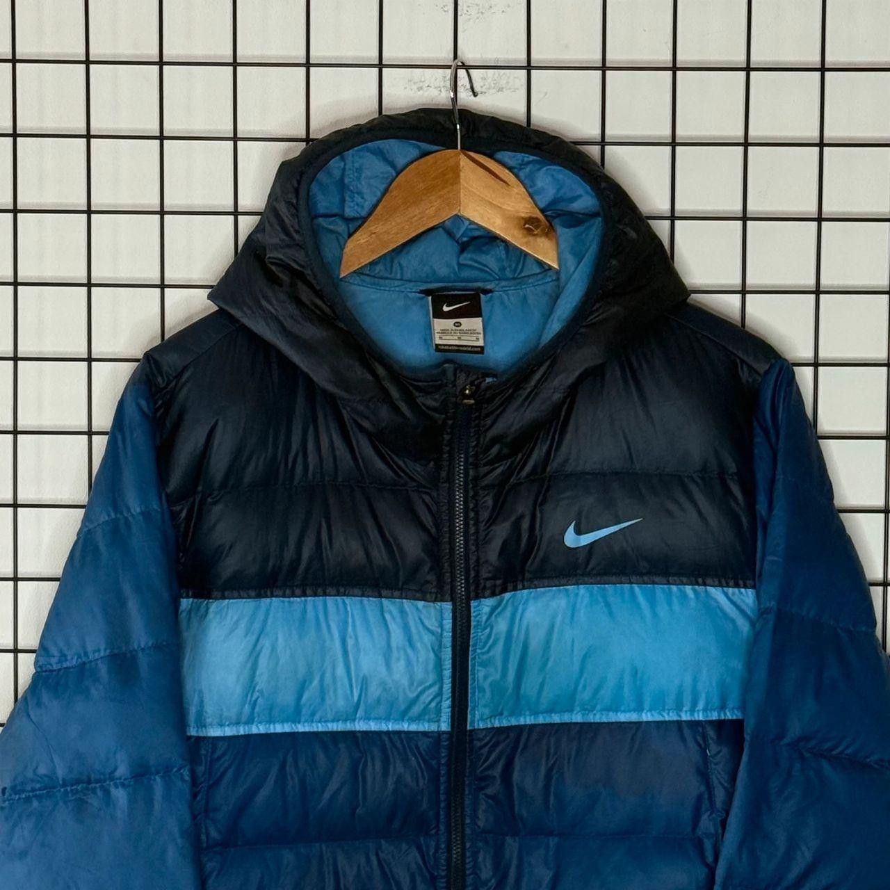 Nike Nike Warmed Jacket Blue Hooded Down Filled Size US L / EU 52-54 / 3 - 4 Thumbnail