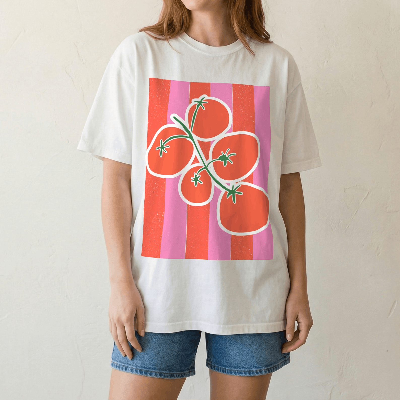 Other Tomato Graphic Tee – Summer Vibes Capri Coast T-Shirt Size L / US 10 / IT 46 - 3 Thumbnail