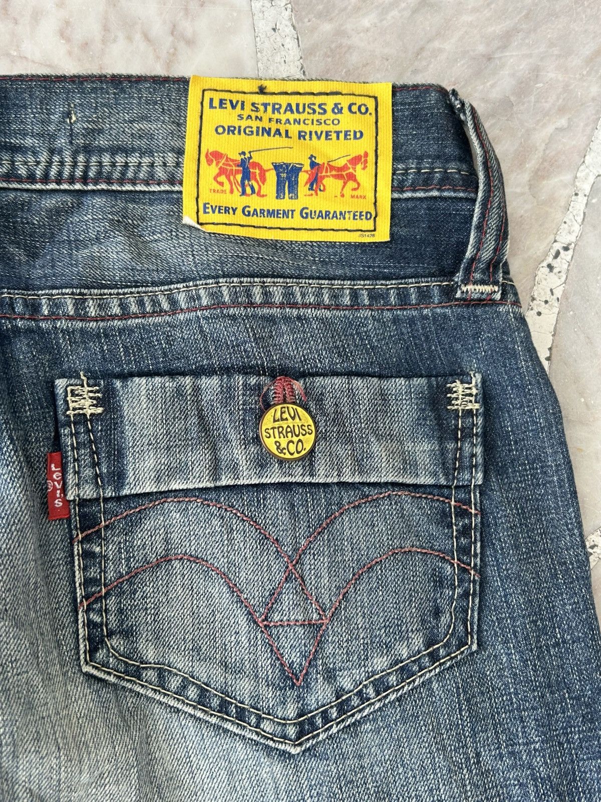 Levi's Levis Vintage Blush Ripped Denim Size 27" / US 4 / IT 40 - 9 Thumbnail