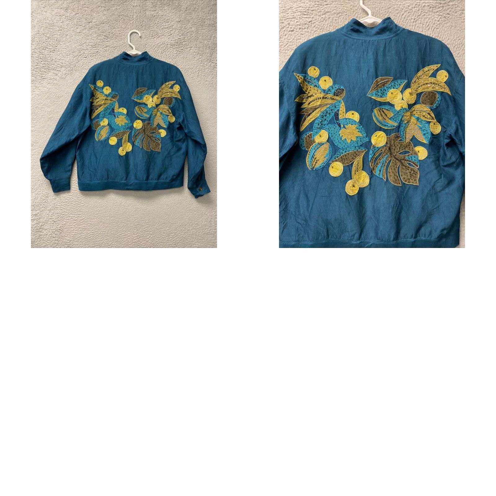 Vintage VINTAGE Louante Silk Windbreaker Jacket Women's Small Dark Green Activewear 90s Retro Size S / US 4 / IT 40 - 8 Thumbnail