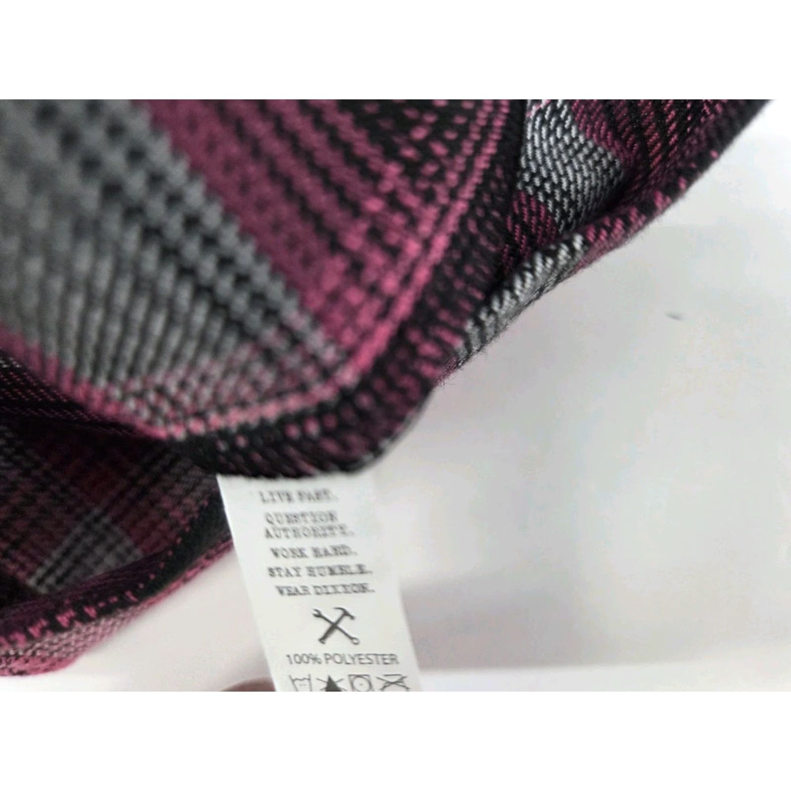 Vintage Dixxon Flannel Co. Womens Pink/Black Plaid Skirt Pockets Side Zip L A-Line Short 31" Waist 17" Length Size 36" / US 14 / IT 50 - 7 Thumbnail