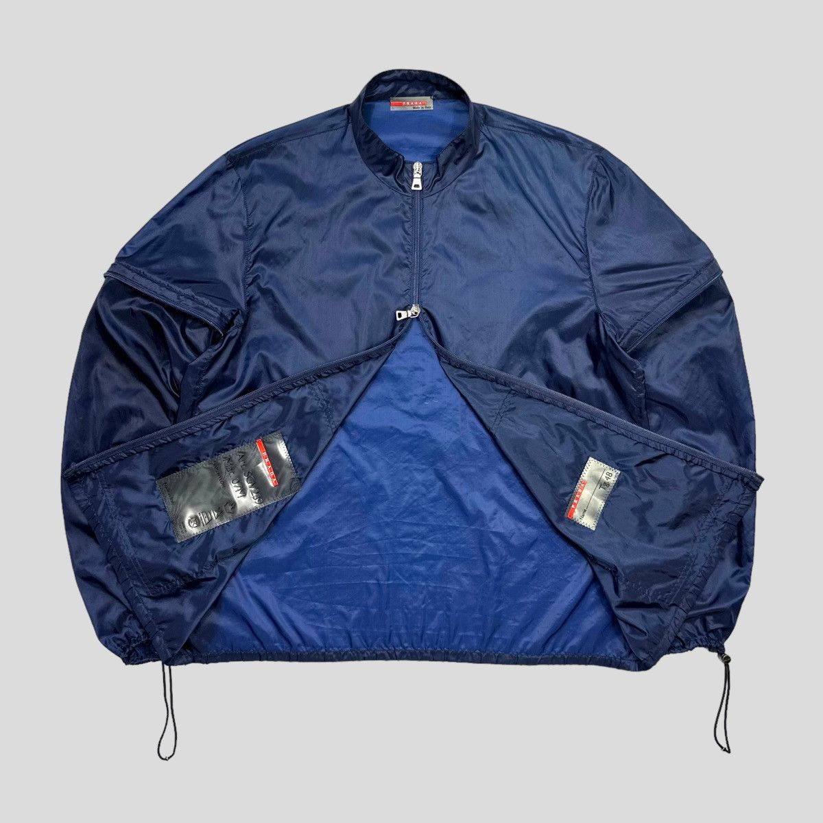 Prada Prada Sport SS99 Convertible Blue Transparent 3m Jacket IT48 Size US M / EU 48-50 / 2 - 6 Thumbnail
