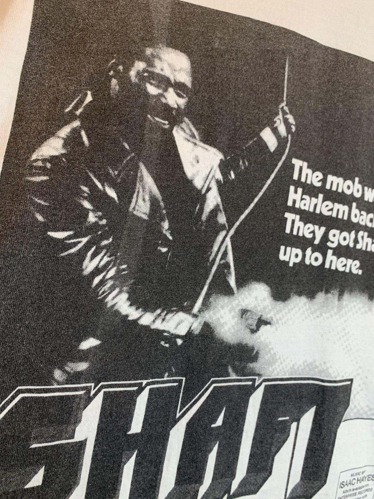 Vintage *RARE* Vintage 90’s Shaft Movie Isaac Hayes MGM Promo Shirt Size US XL / EU 56 / 4 - 4 Thumbnail