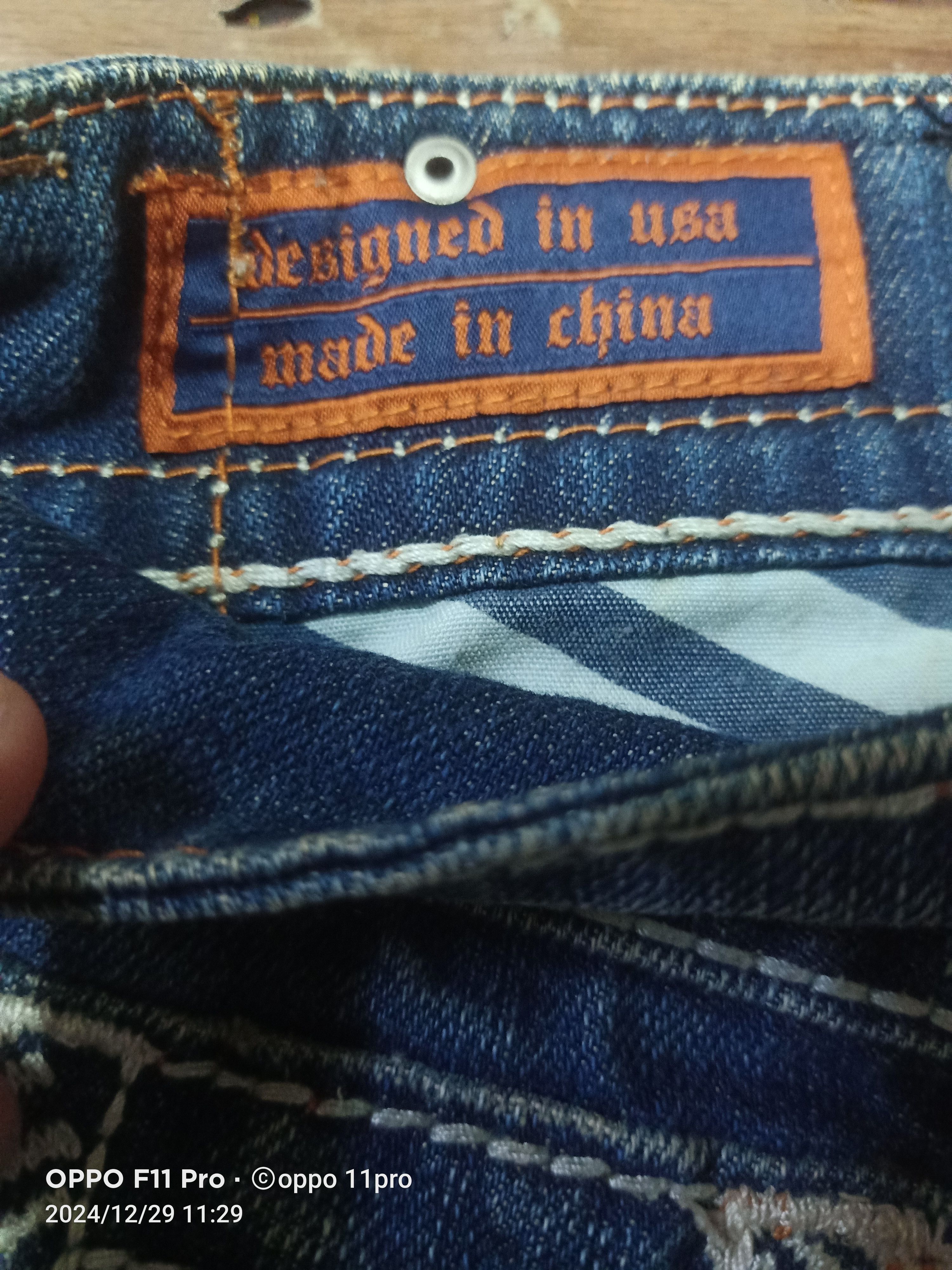 Japanese Brand × Rock Revival Rock Revival Loose Straight Flag Jeans Size US 30 / EU 46 - 4 Thumbnail