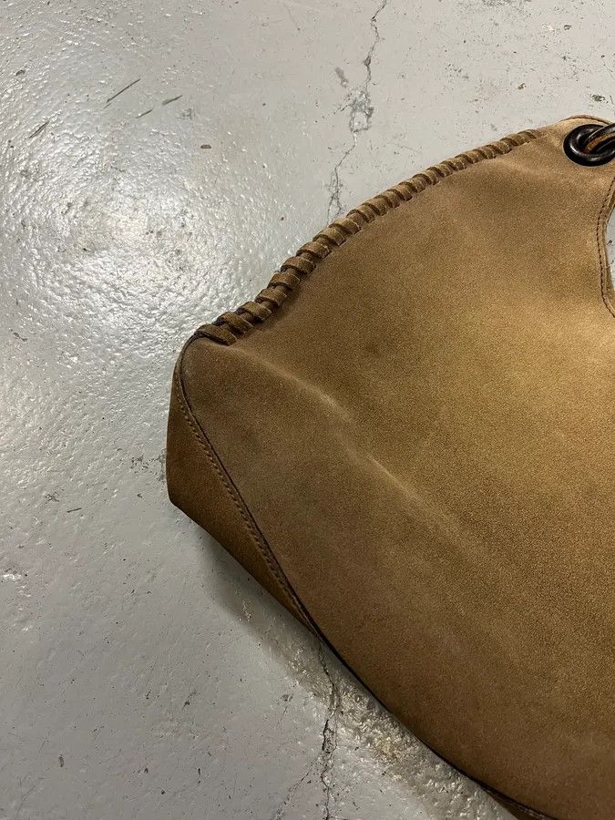 Gucci Gucci Suede Camel Hobo Bag Size ONE SIZE - 4 Thumbnail
