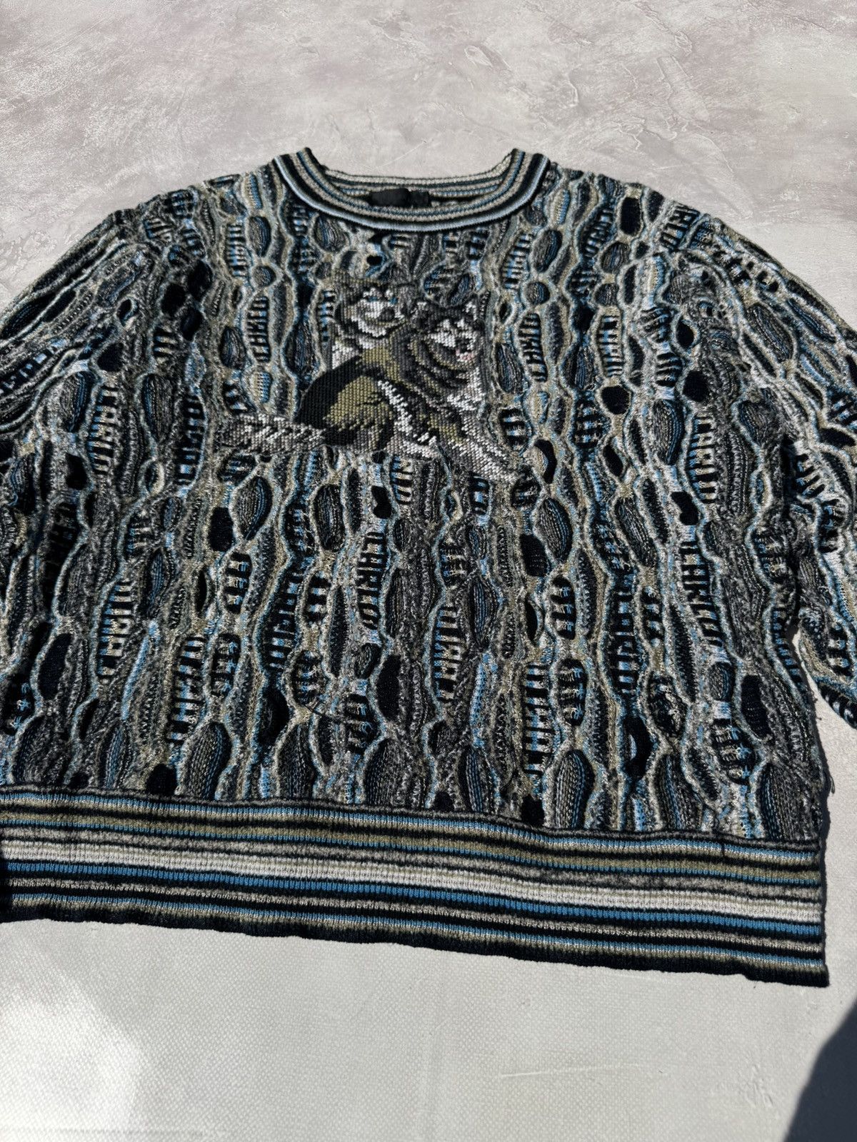 Carlo Colucci Vintage Carlo Colucci Husky Coogi Style Knit Sweater Size US M / EU 48-50 / 2 - 3 Thumbnail