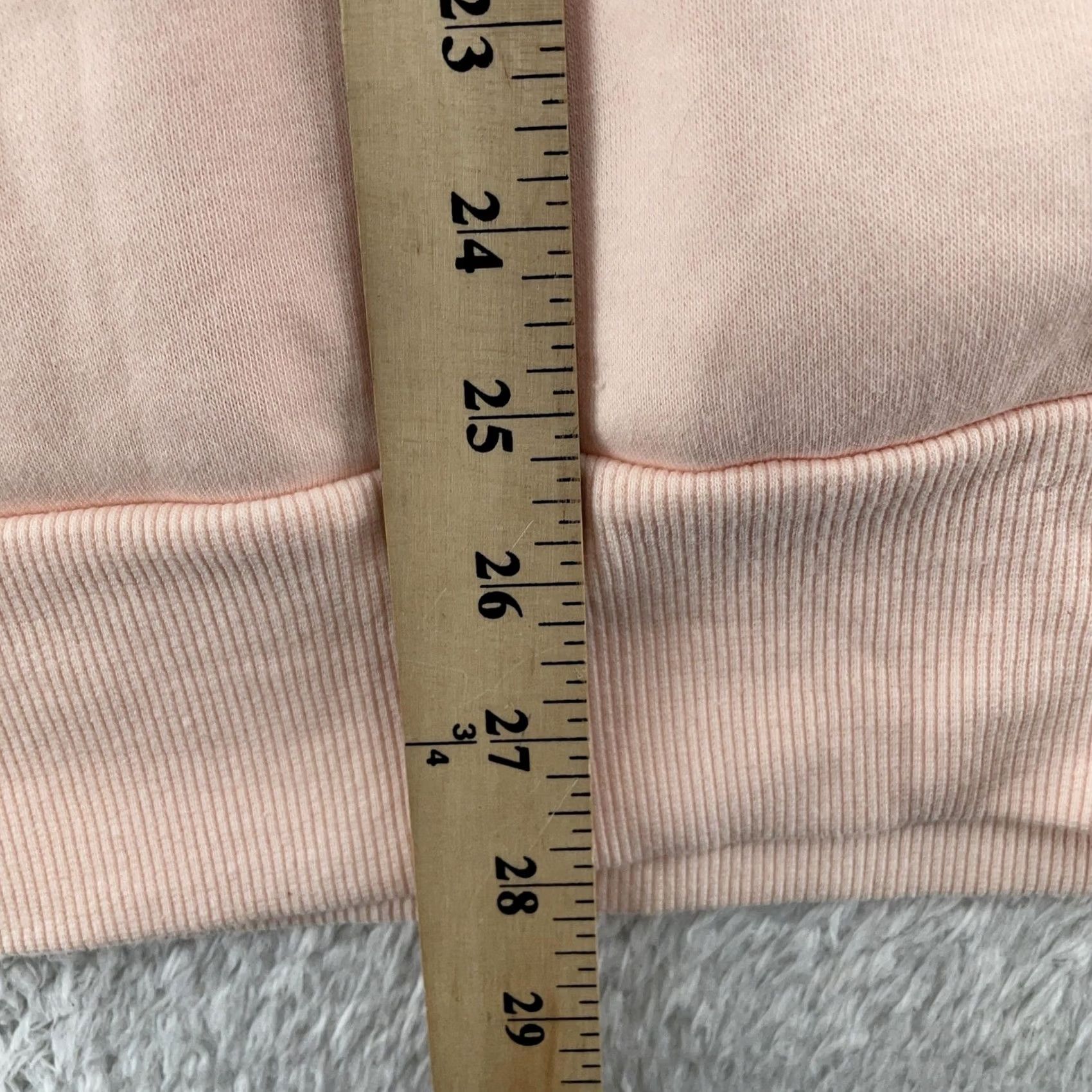 Vintage Zenana Hoodie Womens 1X Pink Soft Fleece Lined Pullover Raglan Sweatshirt Size XL / US 12-14 / IT 48-50 - 7 Thumbnail