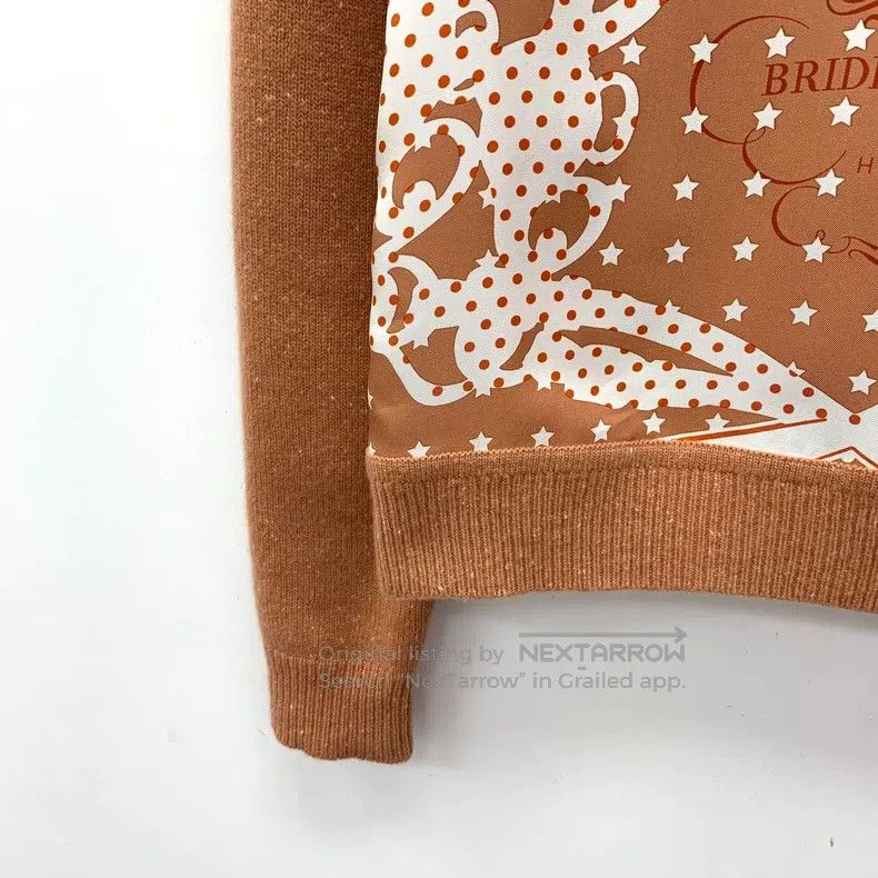 Hermes Hermes Orange letter polka dot print mulberry silk round-n Size XS / US 0-2 / IT 36-38 - 4 Thumbnail