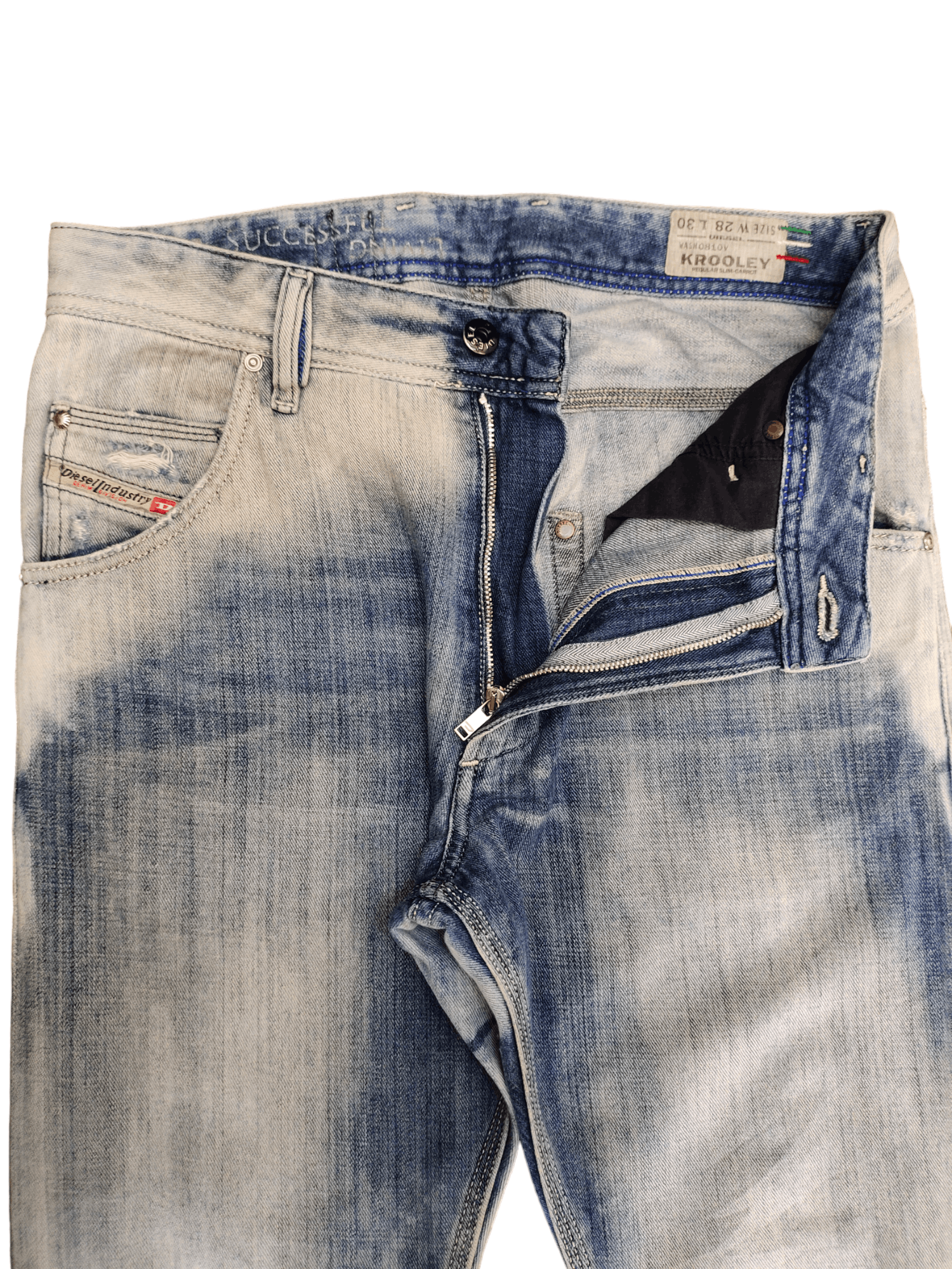 Diesel Vintage Y2k Diesel Krooley Regular Slim Carrot Denim Pants Size US 29 - 7 Thumbnail