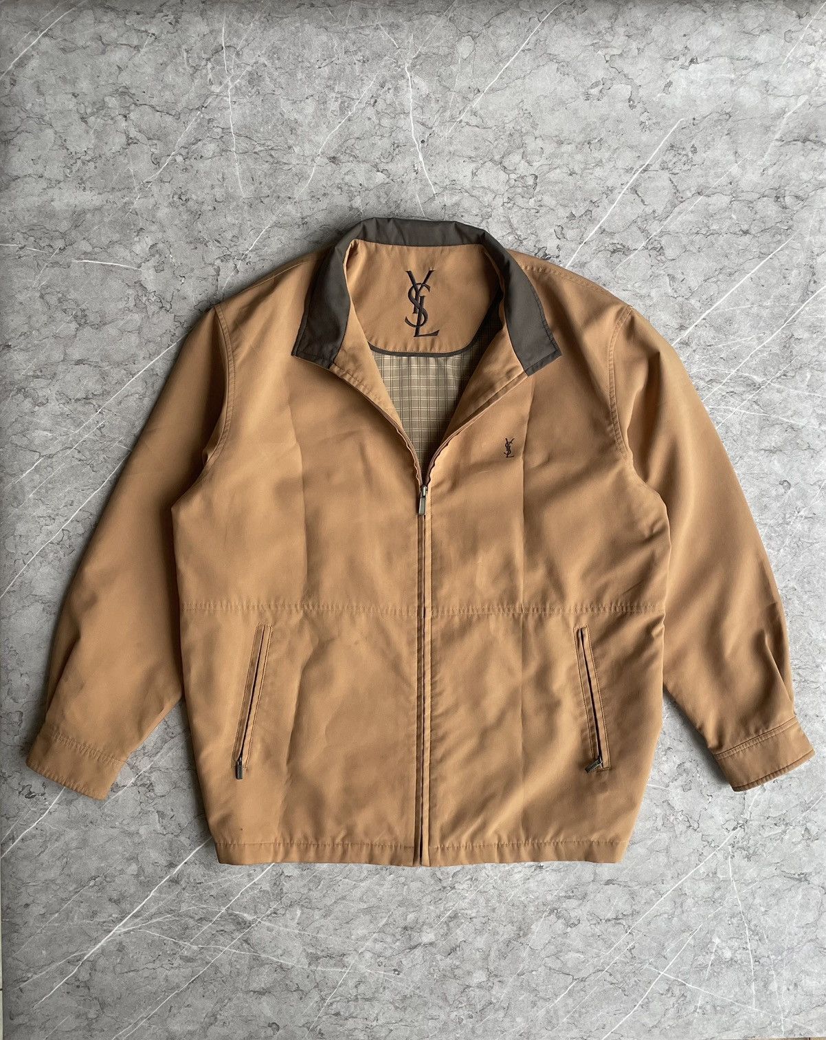 Saint Laurent Paris 🔥BIG LOGO🔥 Yves Saint Laurent Ysl jacket Size US L / EU 52-54 / 3 - 2 Thumbnail