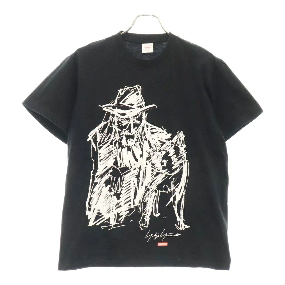Yohji Yamamoto SUPREME 20AW ×Yohji Yamamoto Scribble Portrait Tee Size US S / EU 44-46 / 1 - 1 Thumbnail
