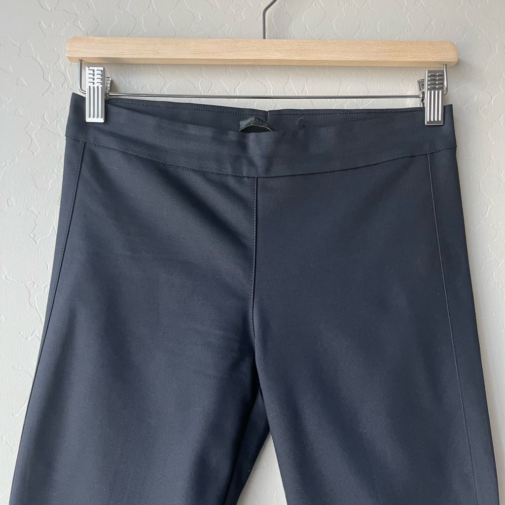 The Row The Row Black Low Rise Cropped Flare Leg Scuba Pull-On Pants Size 26" / US 2 / IT 38 - 2 Thumbnail