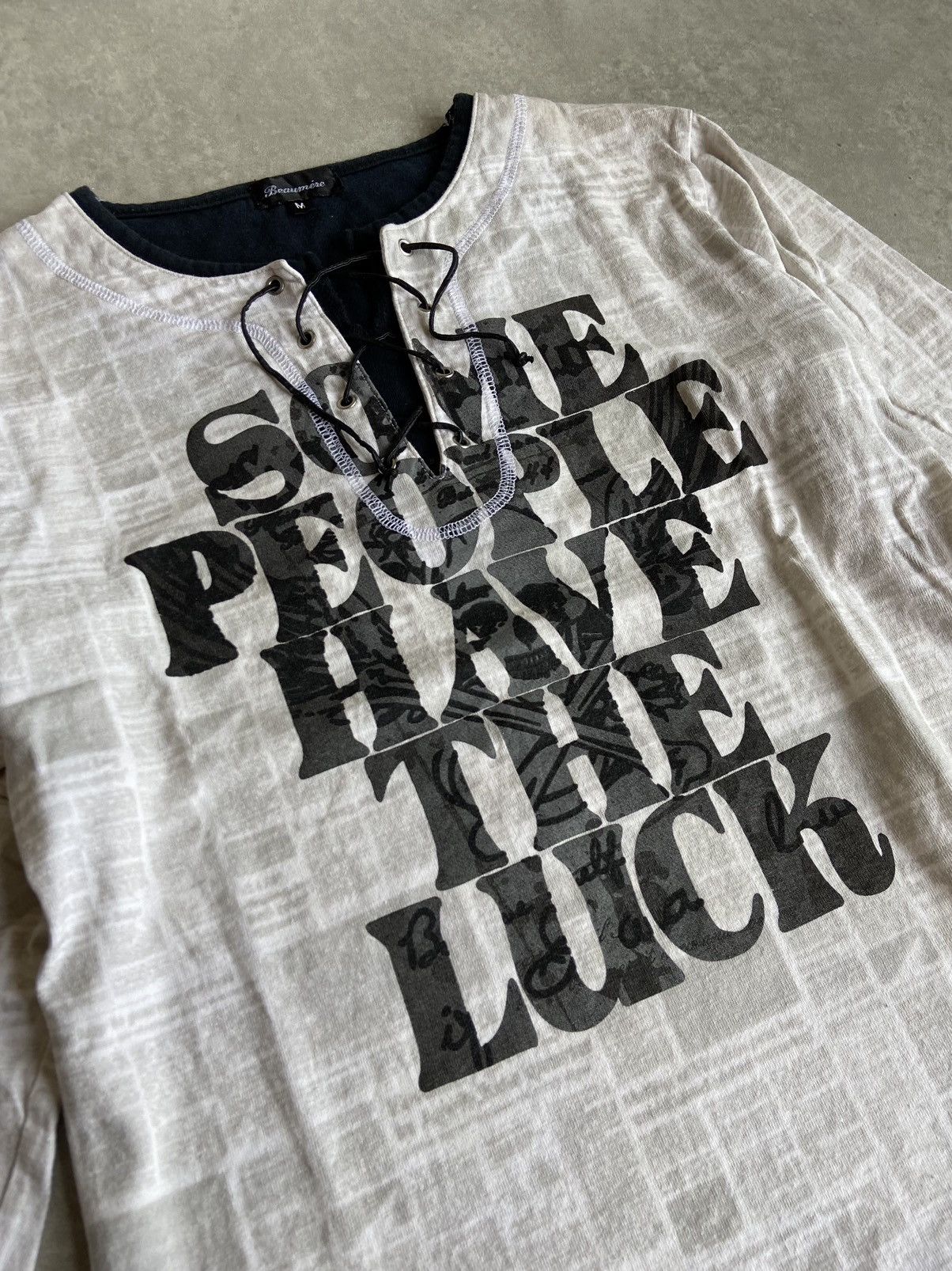 If Six Was Nine × Japanese Brand × Le Grande Bleu (L.G.B.) Japanese Brand Beaumere Poem Long Sleeve Size US M / EU 48-50 / 2 - 2 Thumbnail
