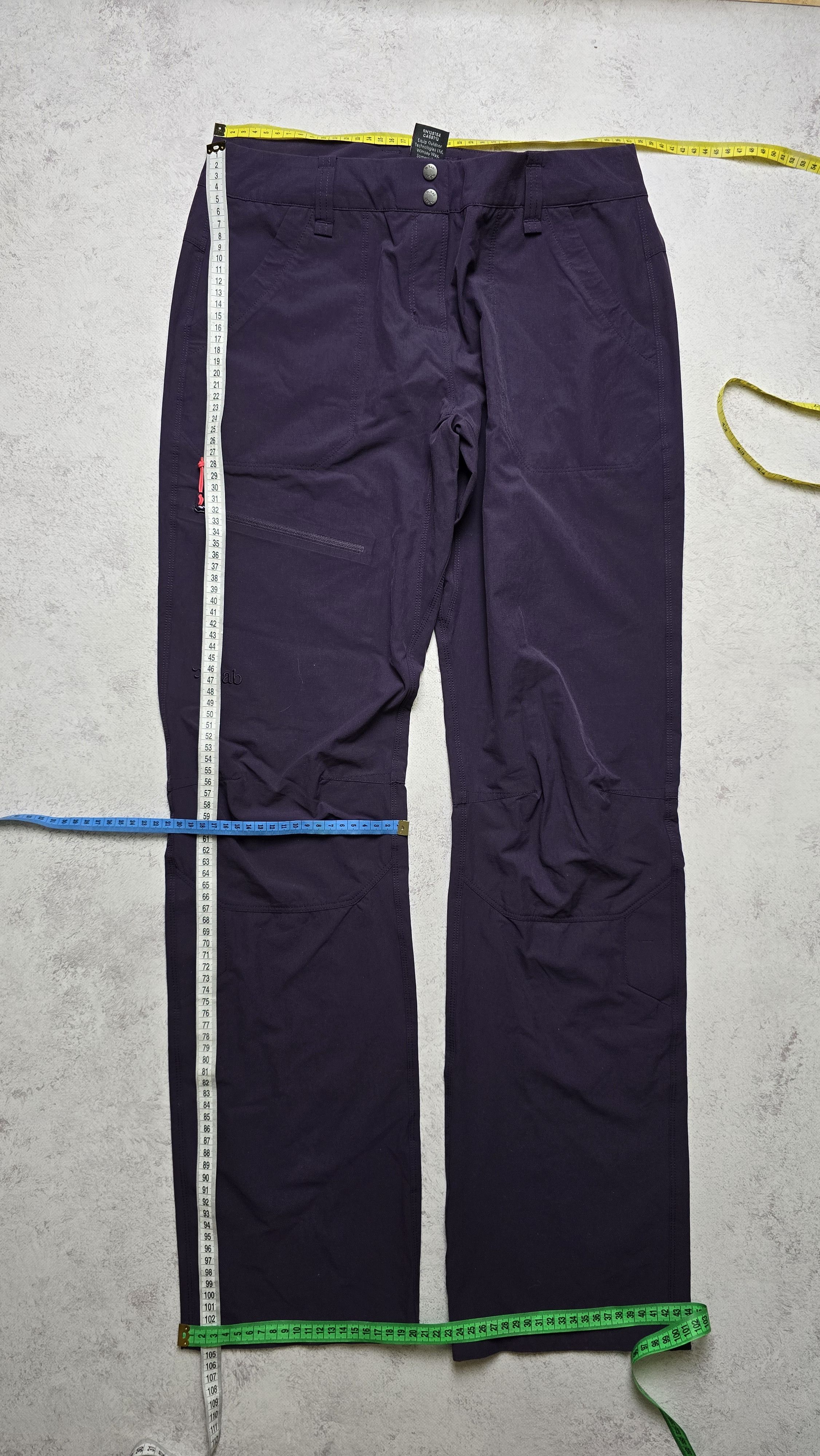 Rab Rab Women's Purple Helix Trousers Active Hiking Walk Pants Size 32" / US 10 / IT 46 - 4 Thumbnail