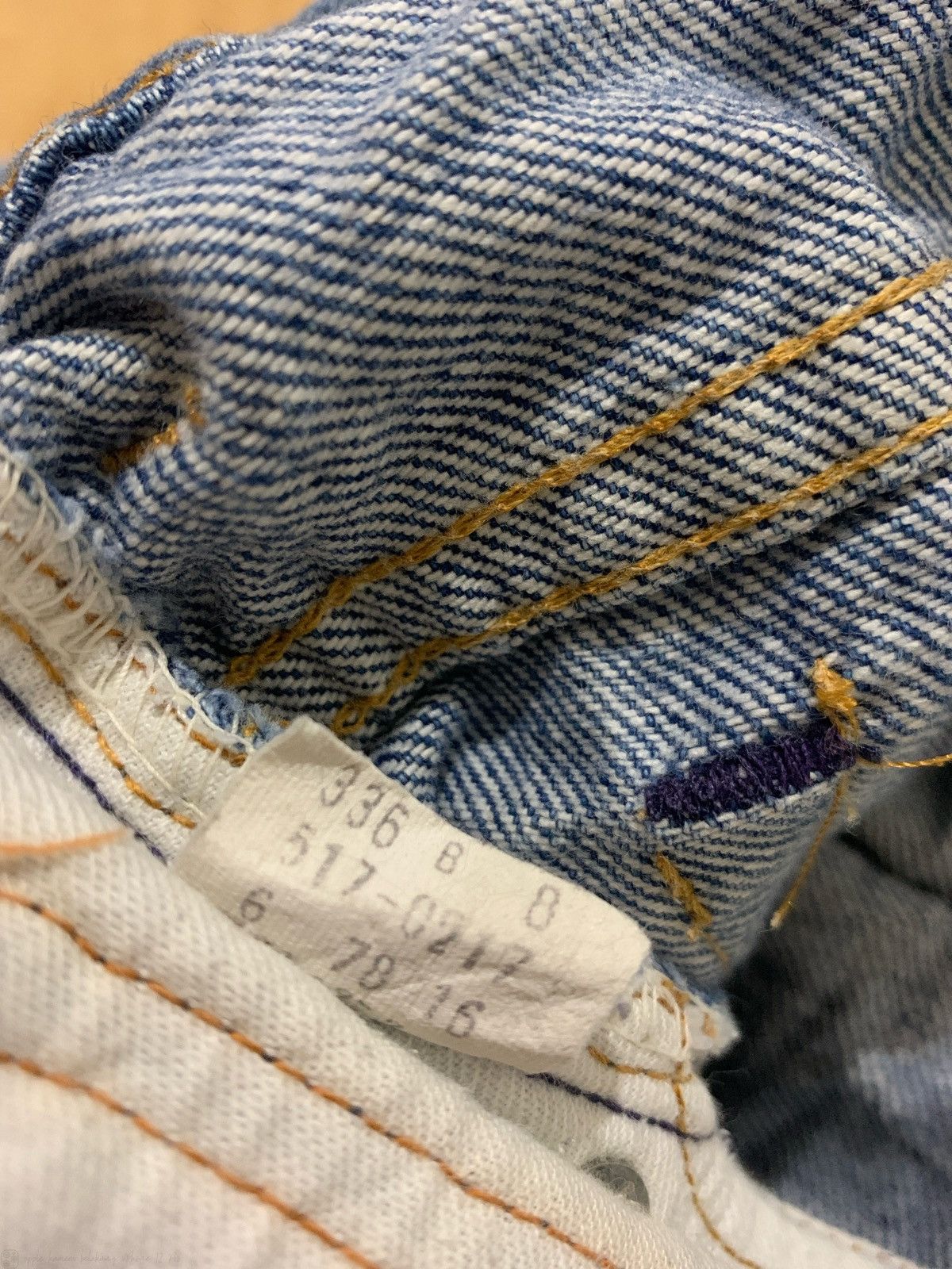 Japanese Brand × Levi's × Vintage Vintage Levi's top Button 16 Denim jeans Size US 34 / EU 50 - 7 Thumbnail