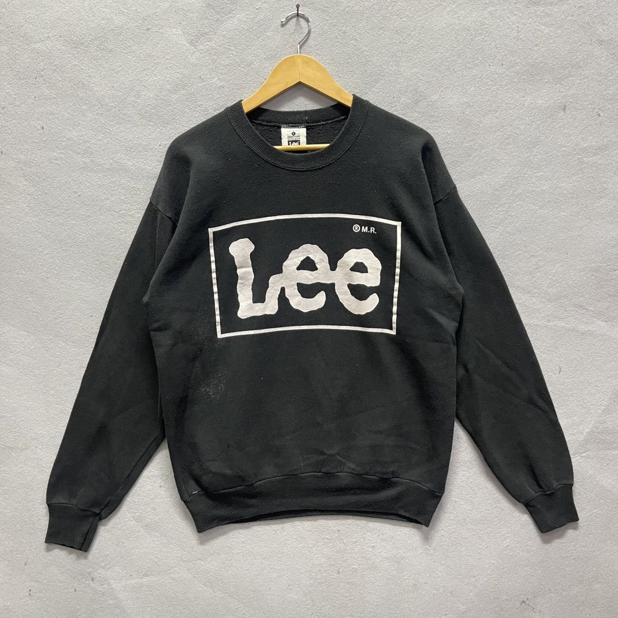 Lee Vintage 1980s Lee Midweight Cotton Blend Sweatshirt Size US L / EU 52-54 / 3 - 1 Thumbnail