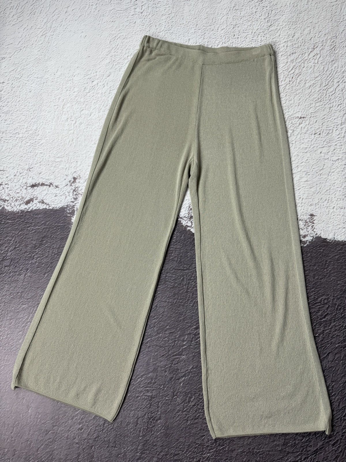 Annette Gortz Annette Gortz wide flared knitted summer light pants Size 32" / US 10 / IT 46 - 2 Thumbnail