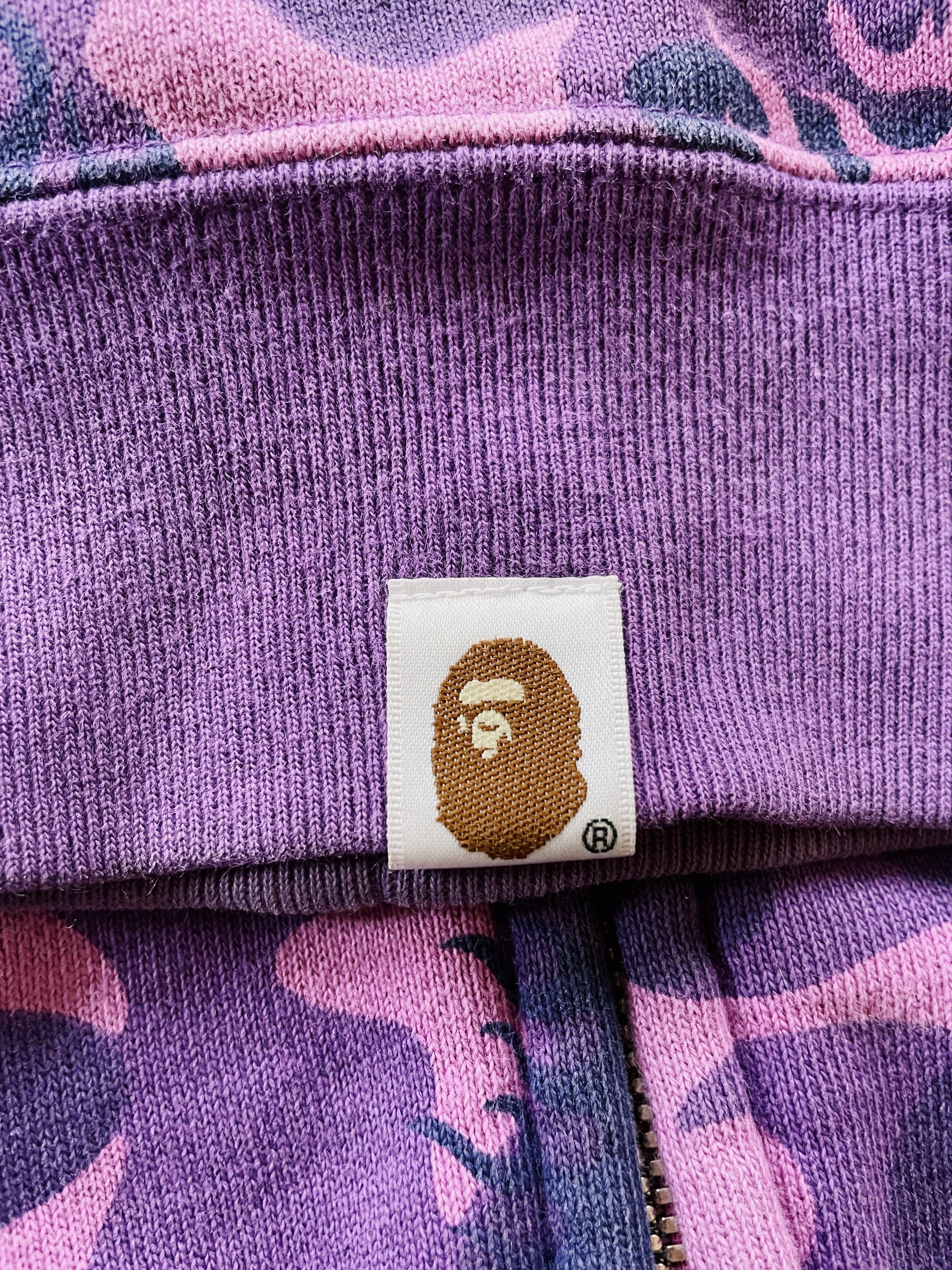 Bape Vintage Y2K Bape A Bathing Ape Fire Camo Shark Full zip Size US M / EU 48-50 / 2 - 8 Thumbnail