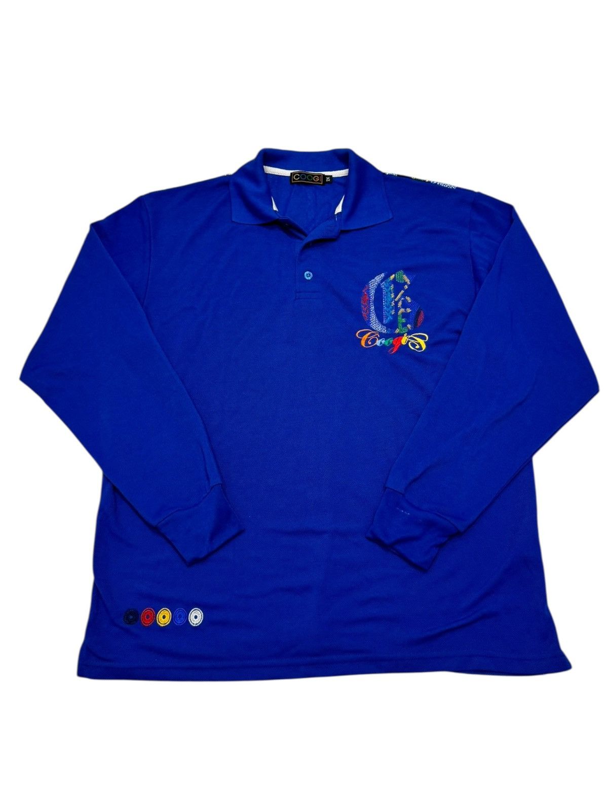 Coogi Vintage 90s Coogi longsleeve Polo shirt embroidered 3D Size US XXL / EU 58 / 5 - 1 Thumbnail