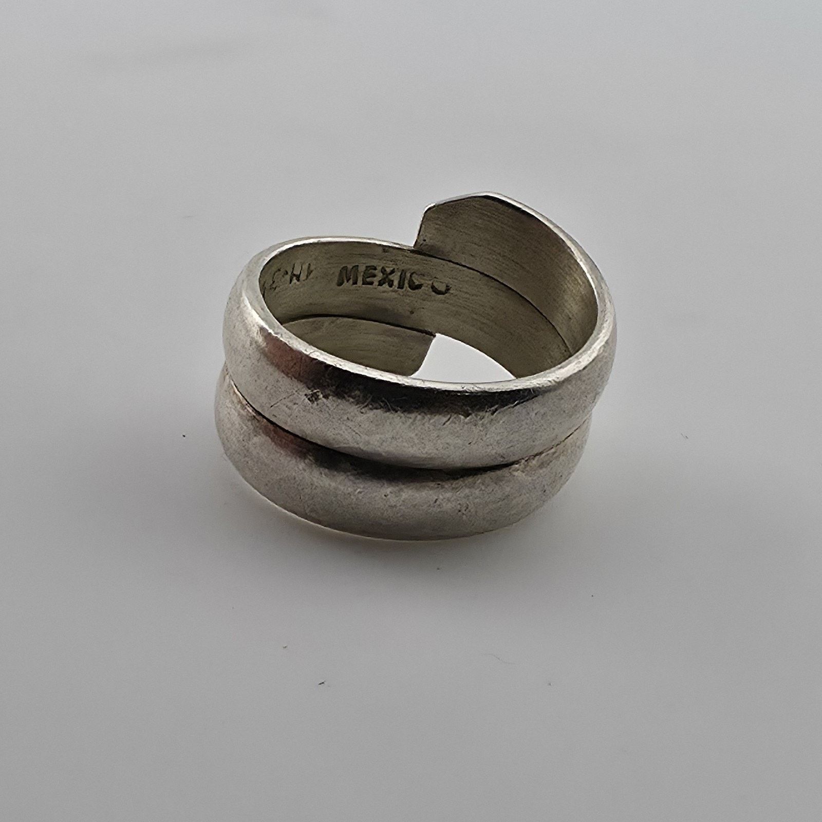 Other Vintage Mexico 925 Sterling Silver Wrap Ring 7 Modernist Size ONE SIZE - 17 Thumbnail