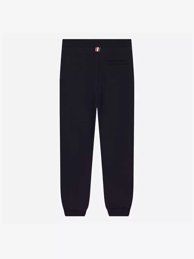 Thom Browne Thom Browne Navy Side Stripe Sweatpants Size US 34 / EU 50 - 2 Thumbnail