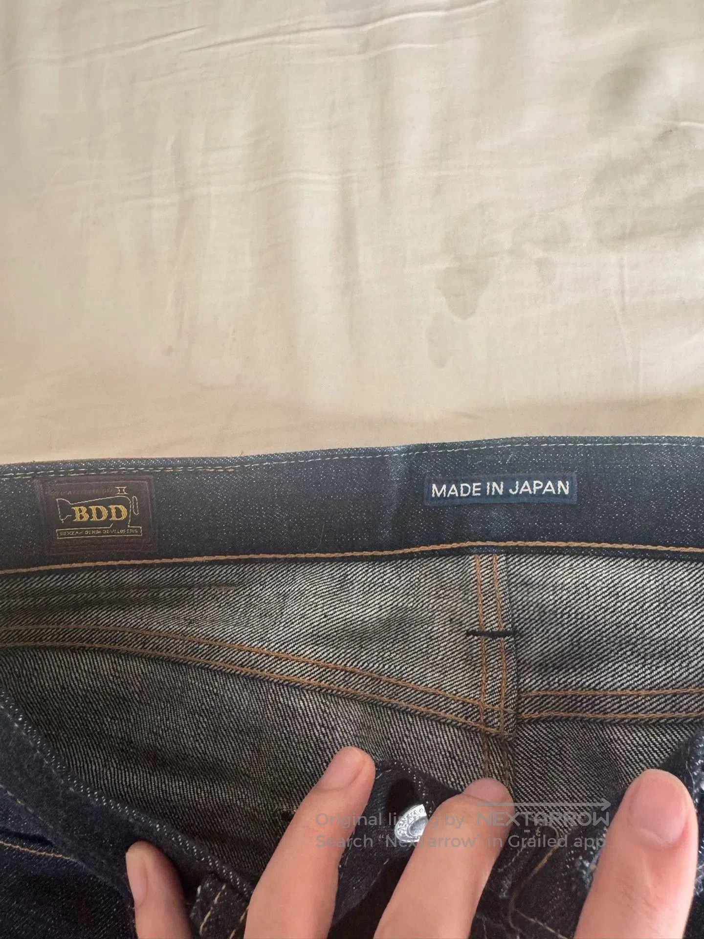 Other Raw Heavyweight Selvedge Slim Tapered Jeans. Size US 30 / EU 46 - 4 Thumbnail