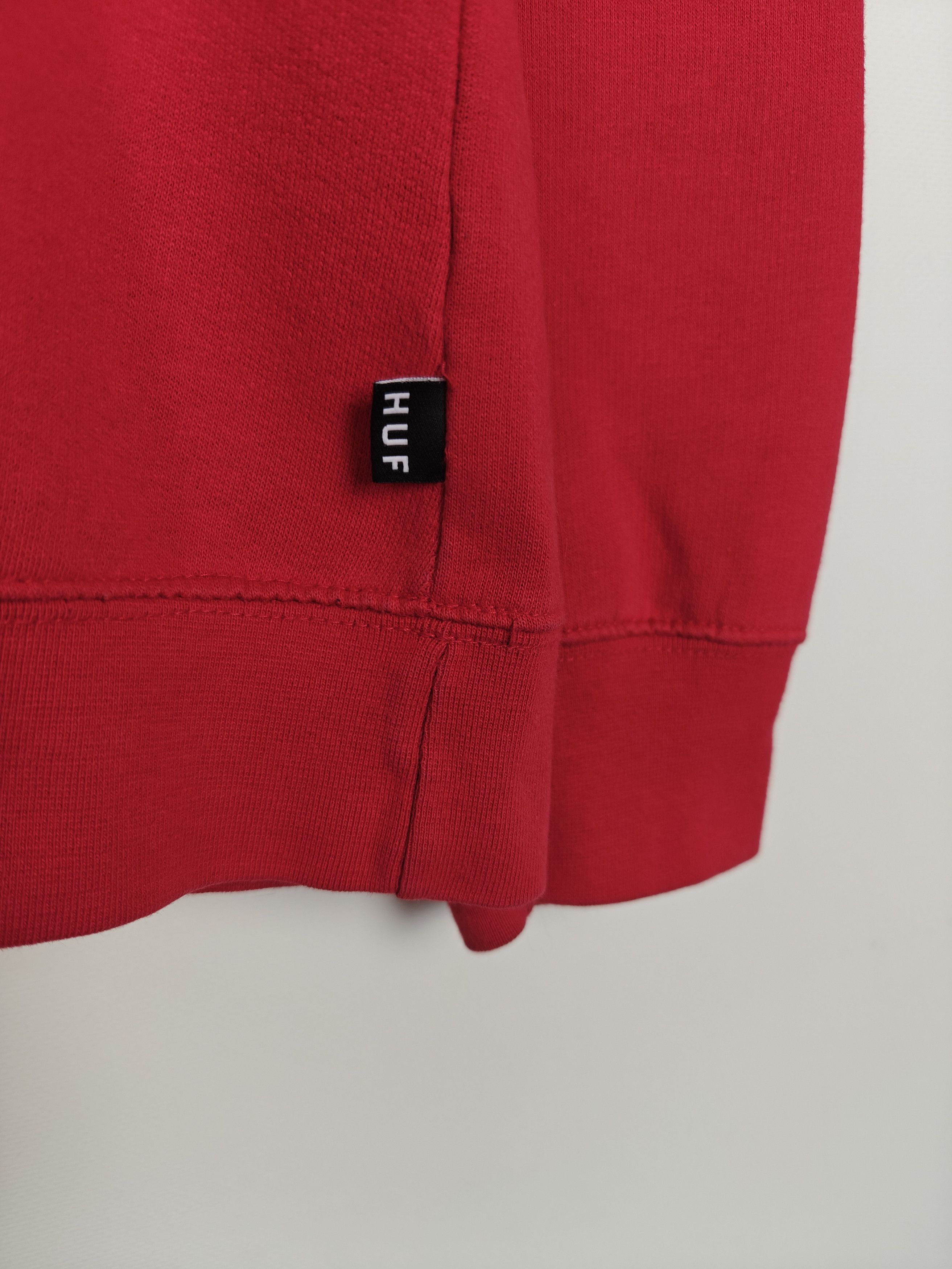 Huf HUF Sweatshirt Crewneck Center Logo Red Skate size L Size US L / EU 52-54 / 3 - 4 Thumbnail